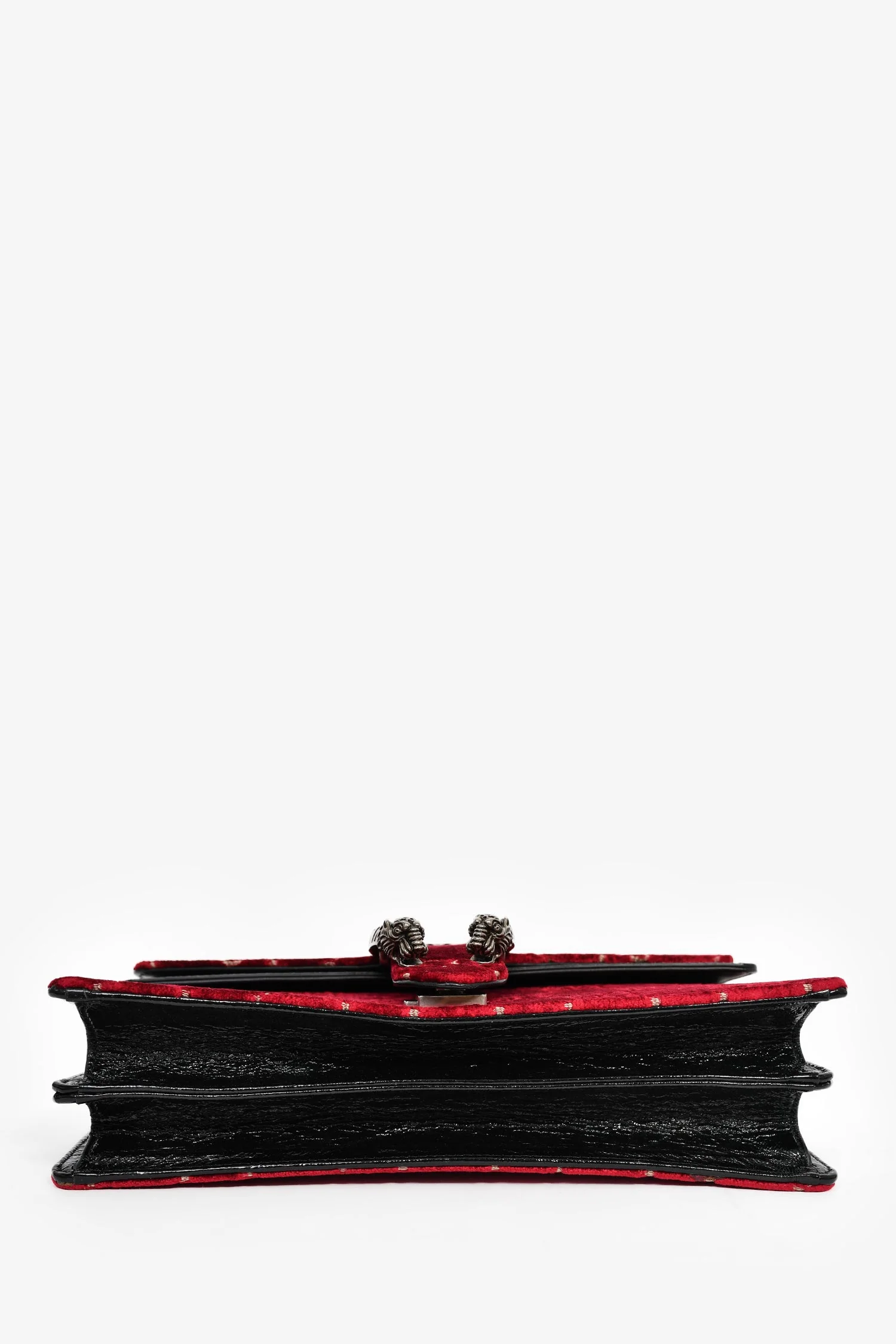 Gucci Red Velvet GG Monogram Medium 'Dionysus' Shoulder Bag - Image 5