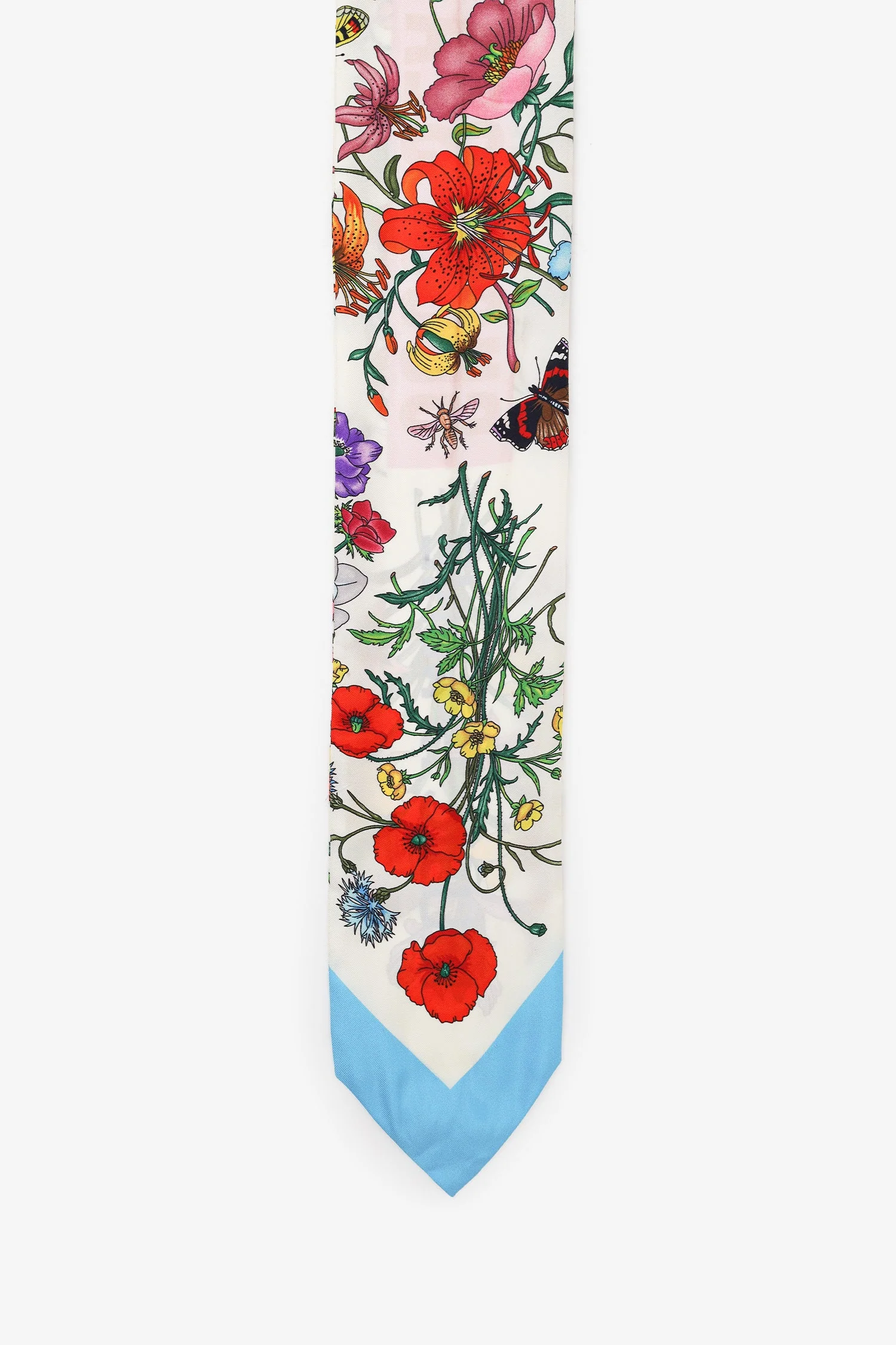 Gucci Silk Blooms Print Twilly - Image 2