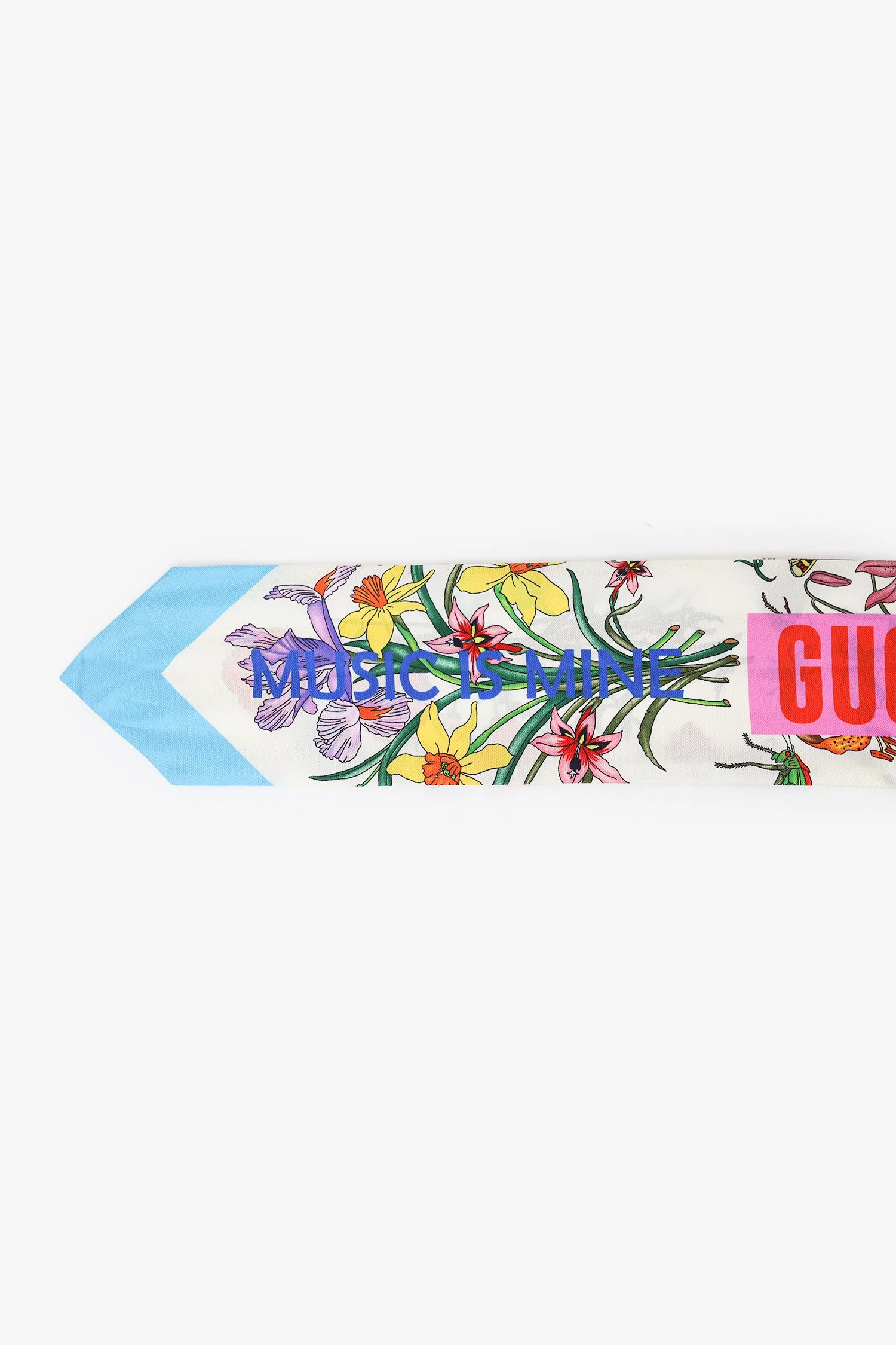 Gucci Silk Blooms Print Twilly - Image 4