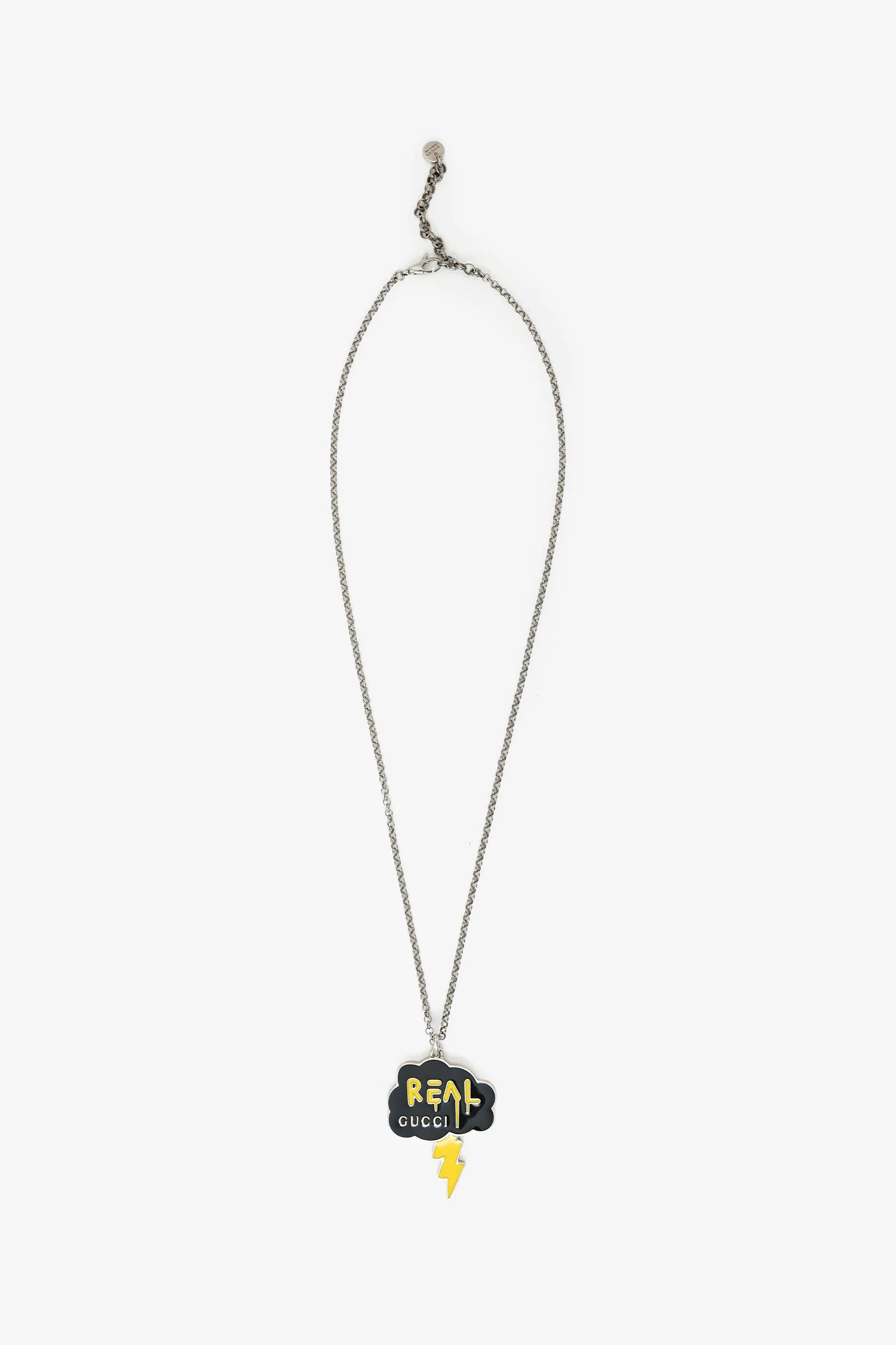 Gucci Silver Ghost Cloud Pendant Necklace - Image 2