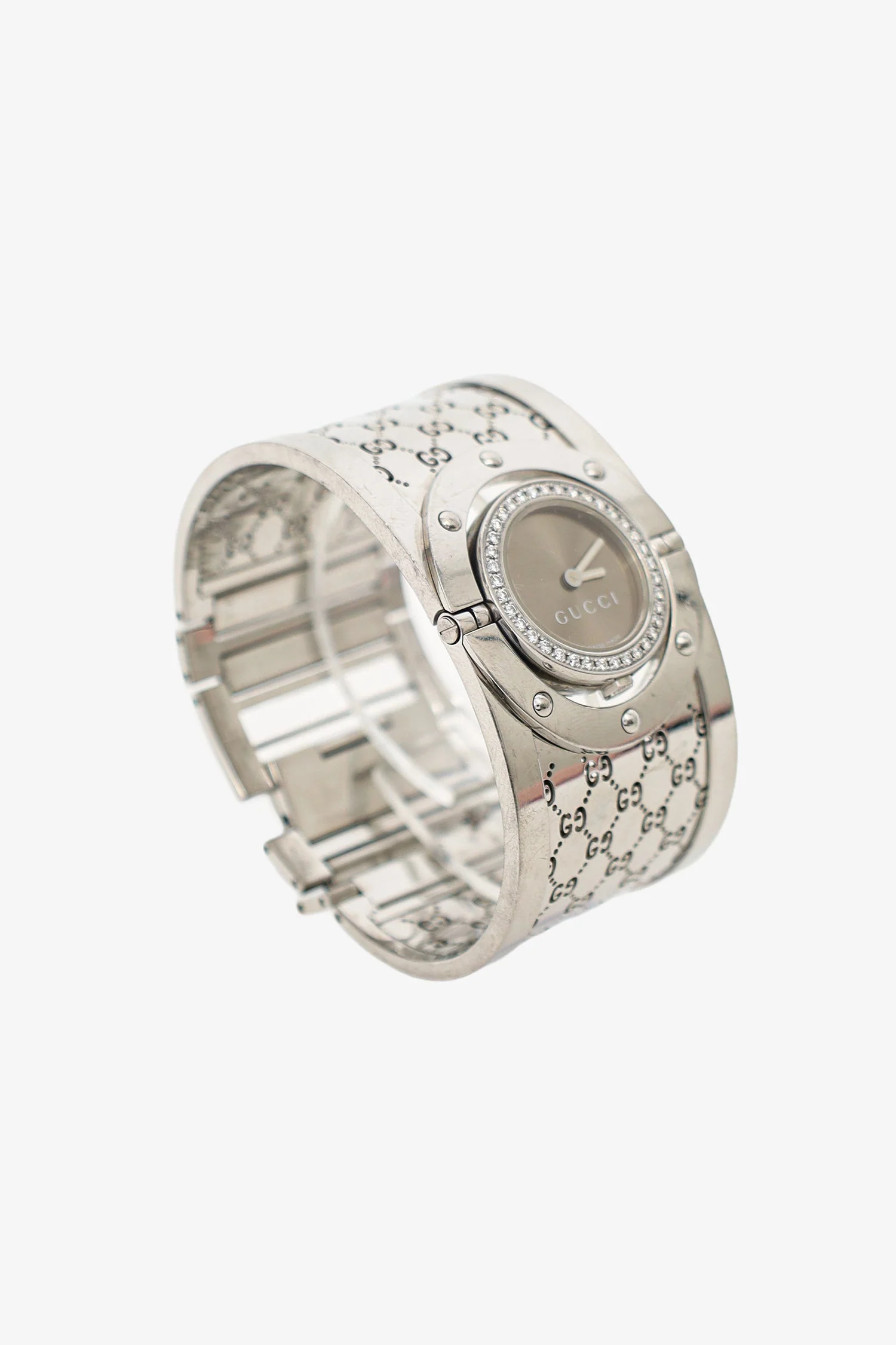 Gucci Stainless Steel/Diamond 'GG' Twirl Watch - Image 2