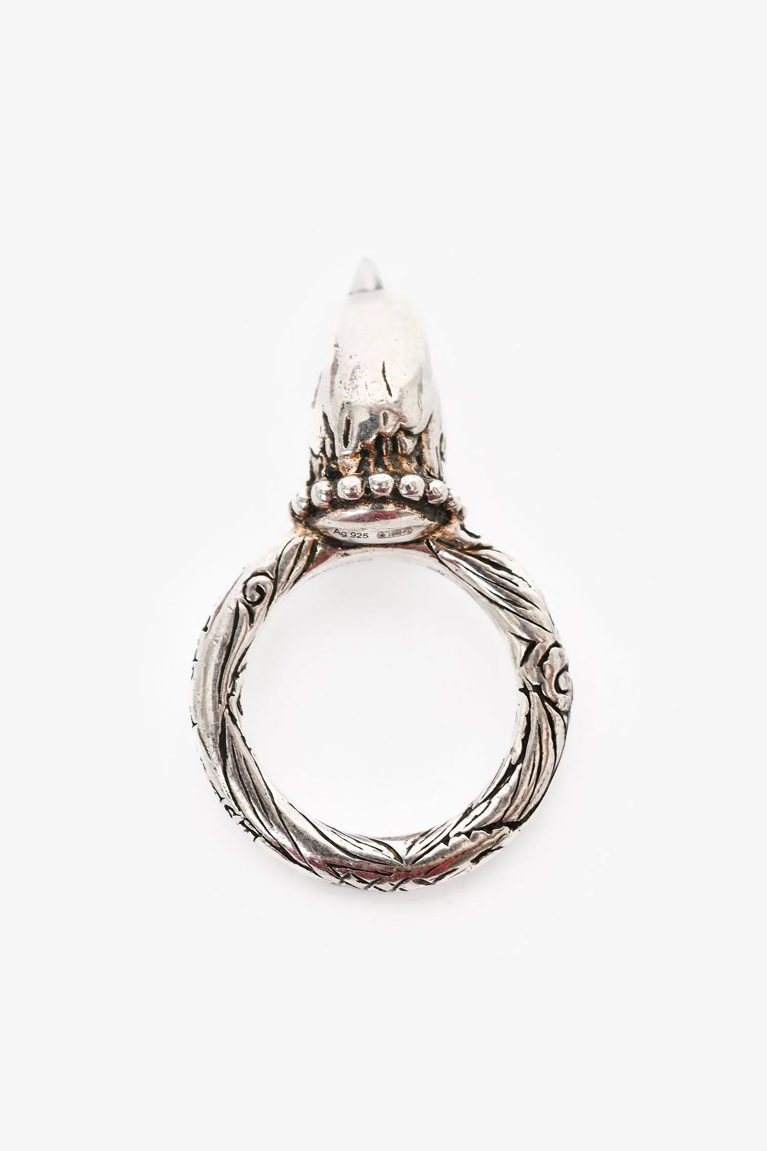 Gucci Sterling Silver 'Anger Forest' Eagle Ring Size 10 - Image 3
