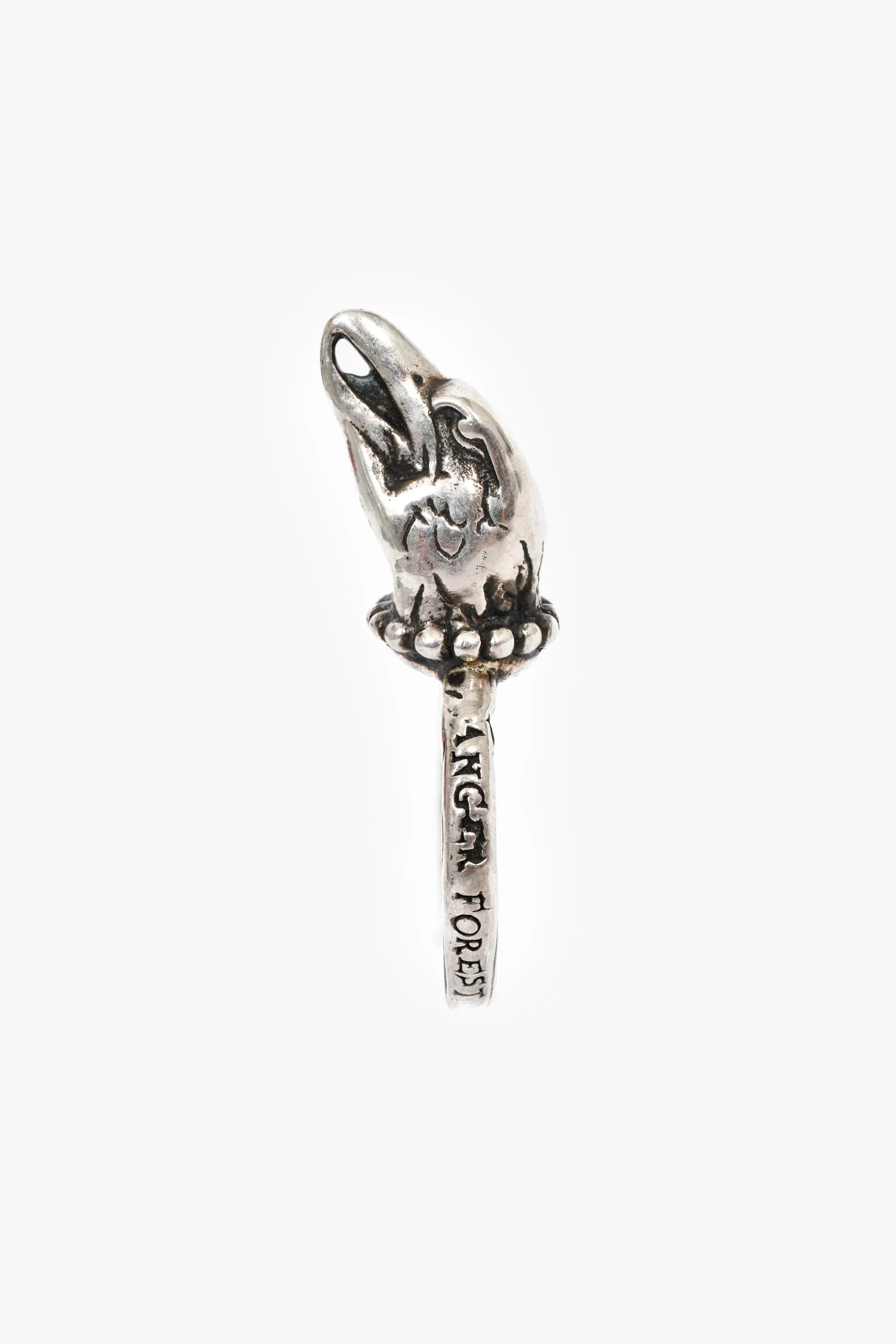 Gucci Sterling Silver 'Anger Forest' Eagle Ring Size 8 - Image 2