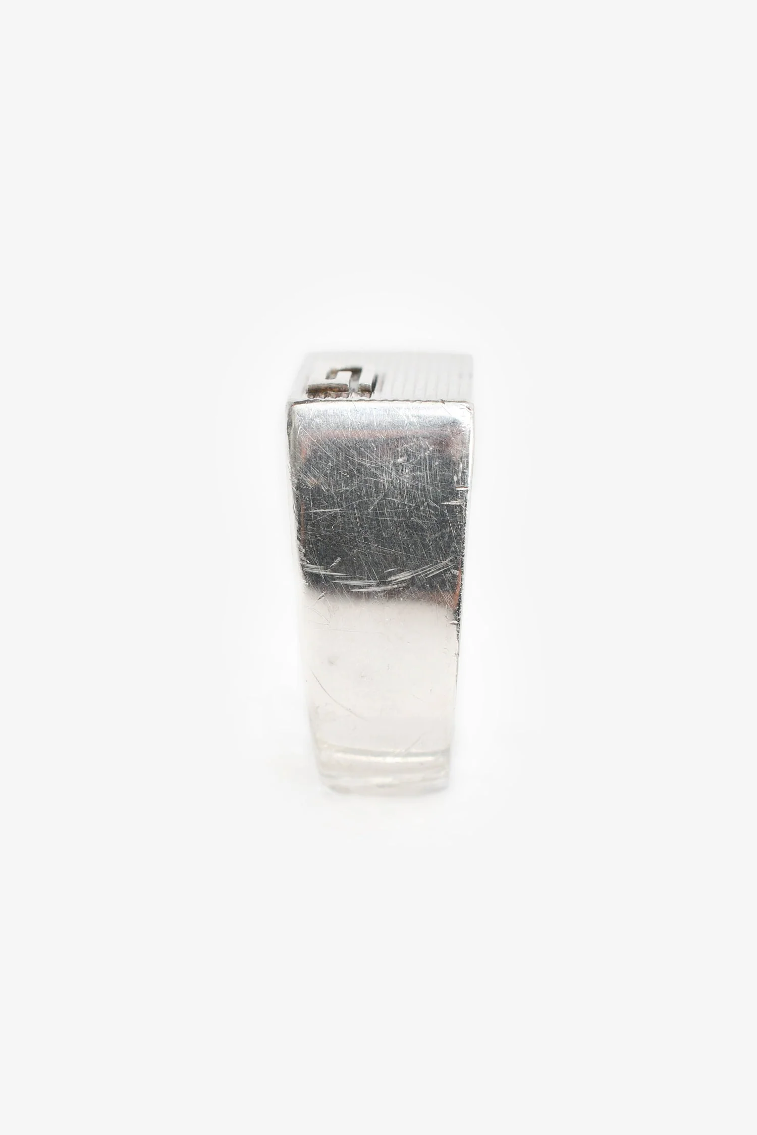 Gucci Sterling Silver 'Mille Righe' Ring Size 61 Mens - Image 4