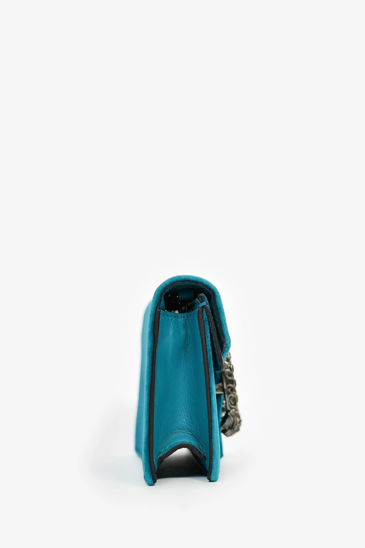 Gucci Teal Velvet Super Mini Dionysus Crossbody - Image 3