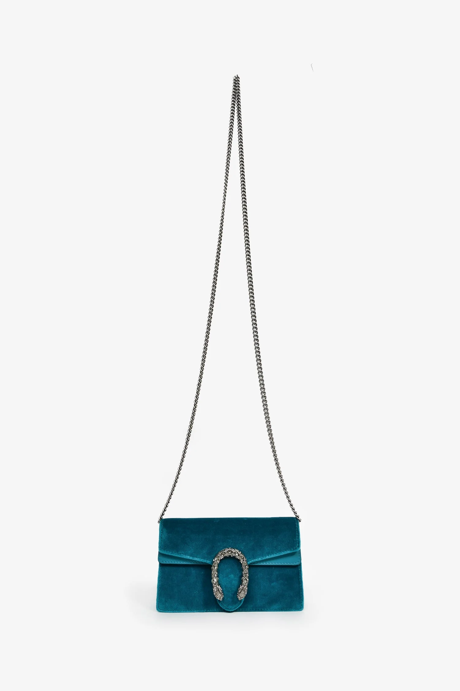 Gucci Teal Velvet Super Mini Dionysus Crossbody - Image 7