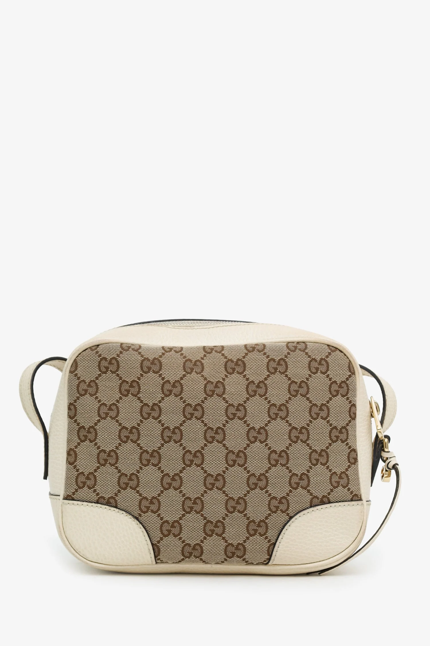Gucci White/Brown Monogram Mini Bree Messenger Bag - Image 2