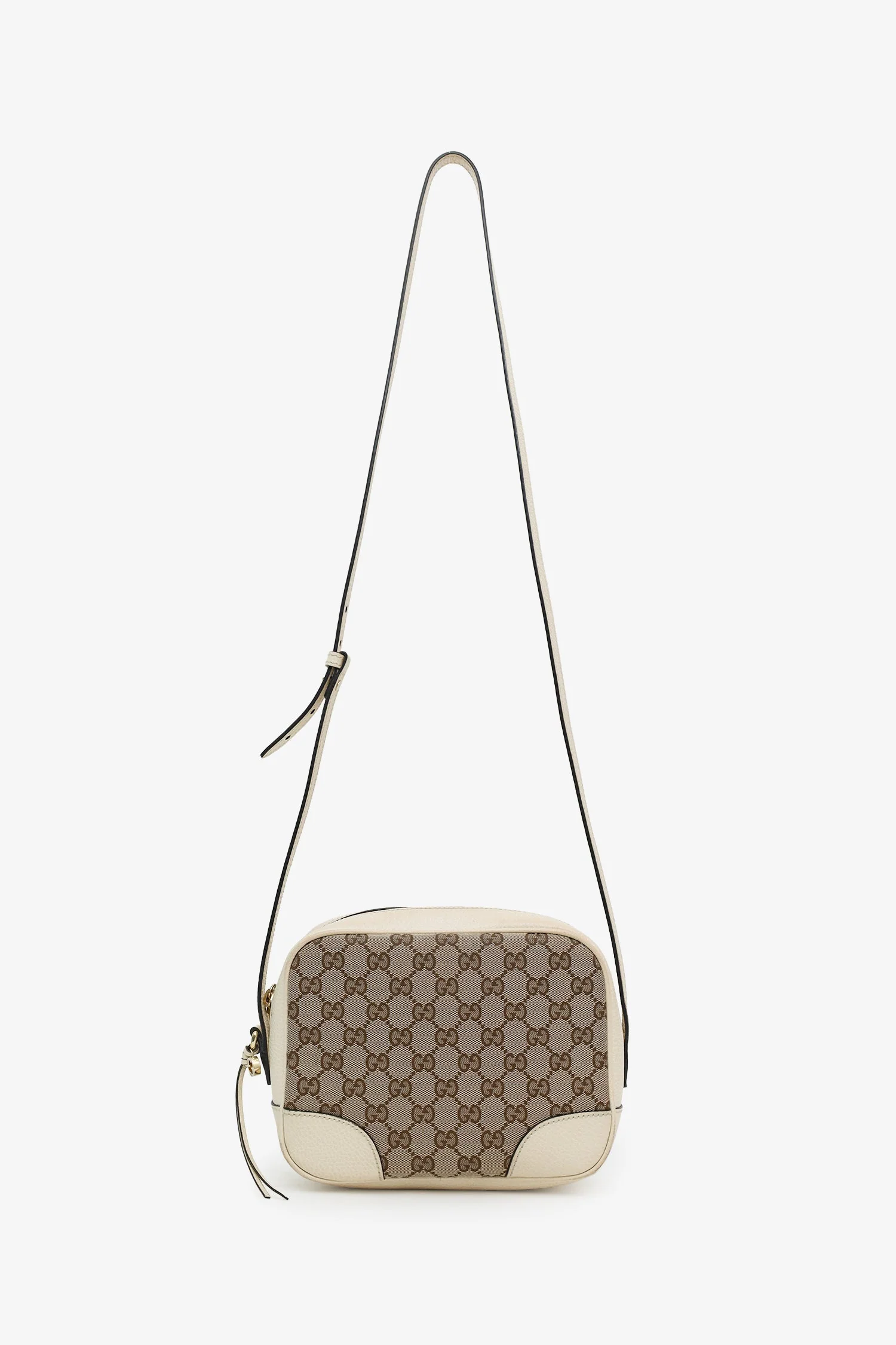 Gucci White/Brown Monogram Mini Bree Messenger Bag - Image 6