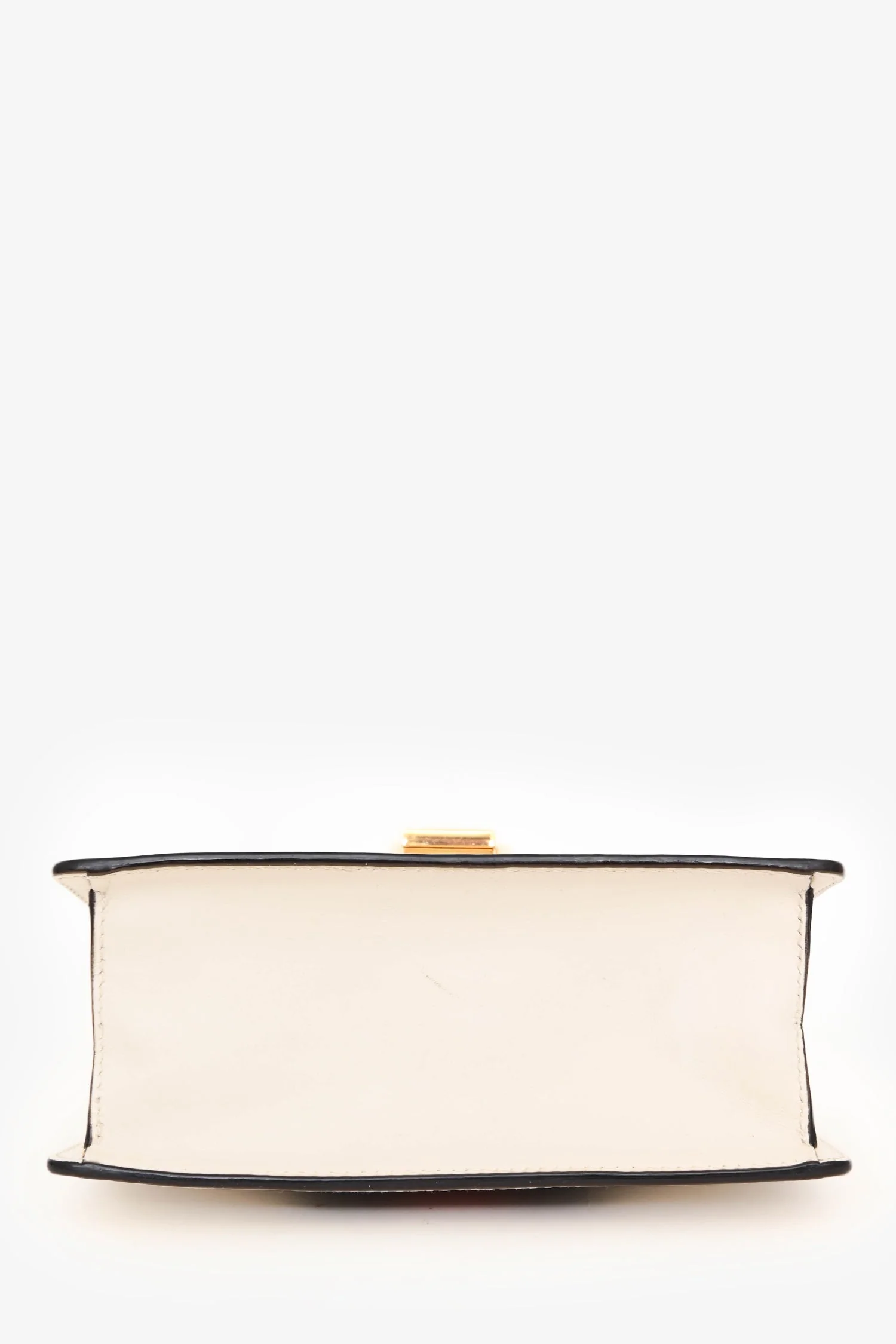 Gucci White Leather Mini Sylvie Top Handle with 2 Straps - Image 5