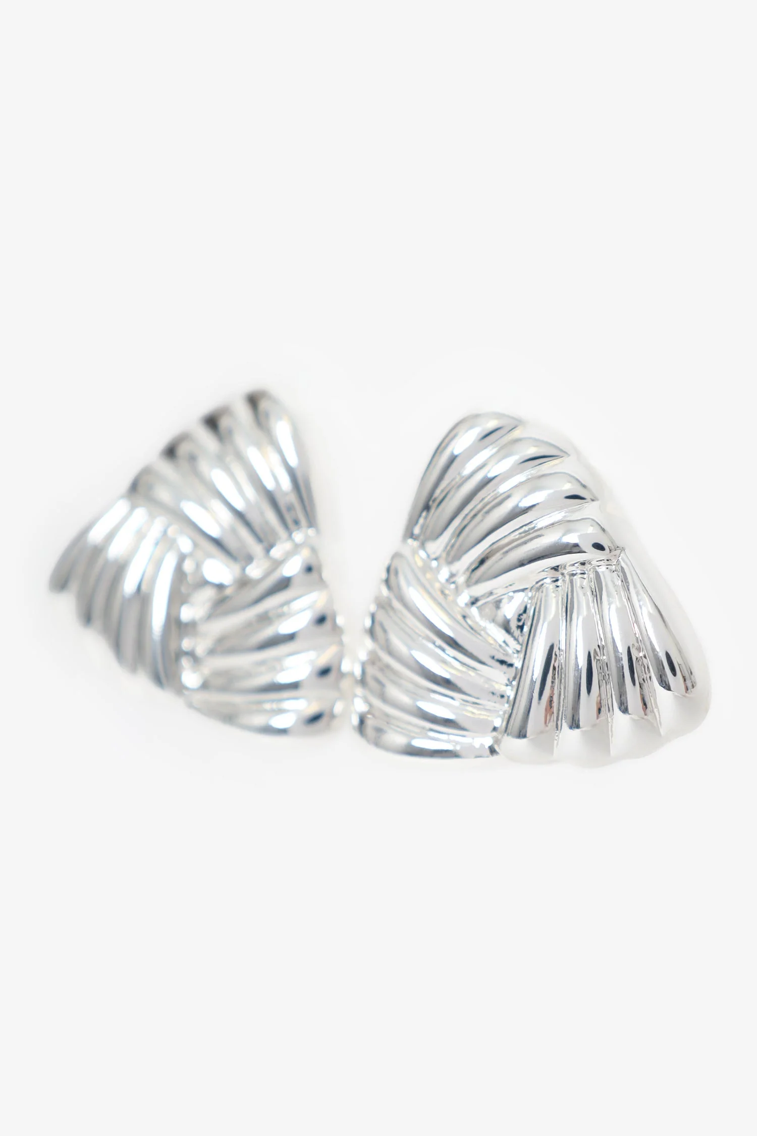 Heaven Mayhem Silver-Toned Tri Earrings - Image 2