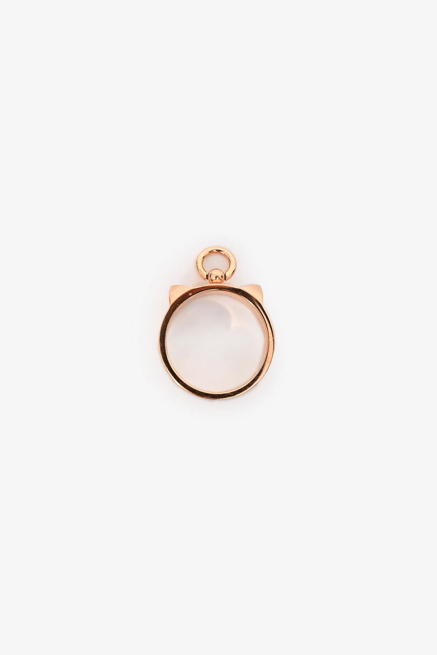 Hermès 18K Rose Gold 'Collier De Chien' Small Model Ring Size 50 - Image 4