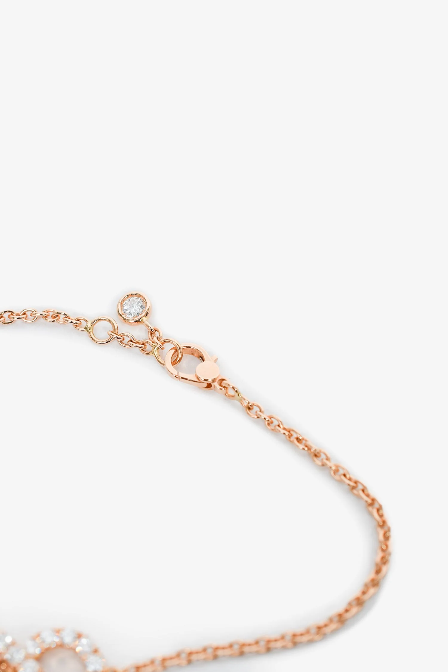 Hermes 18K Rose Gold Diamond Finesse Bracelet - Image 3