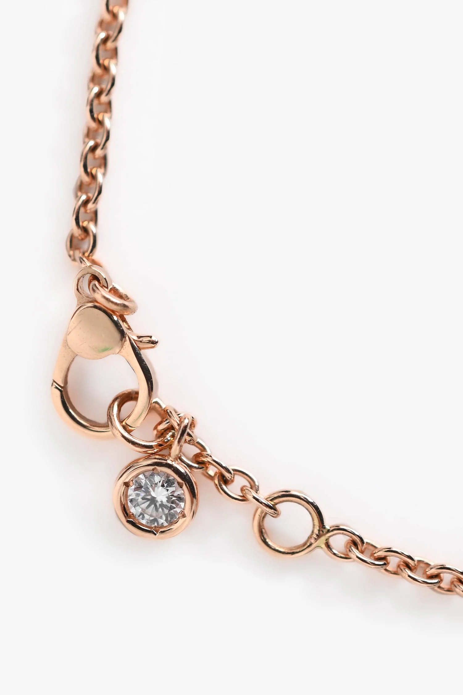 Hermès 18K Rose Gold Diamond Set Finesse Bracelet Size LG - Image 3