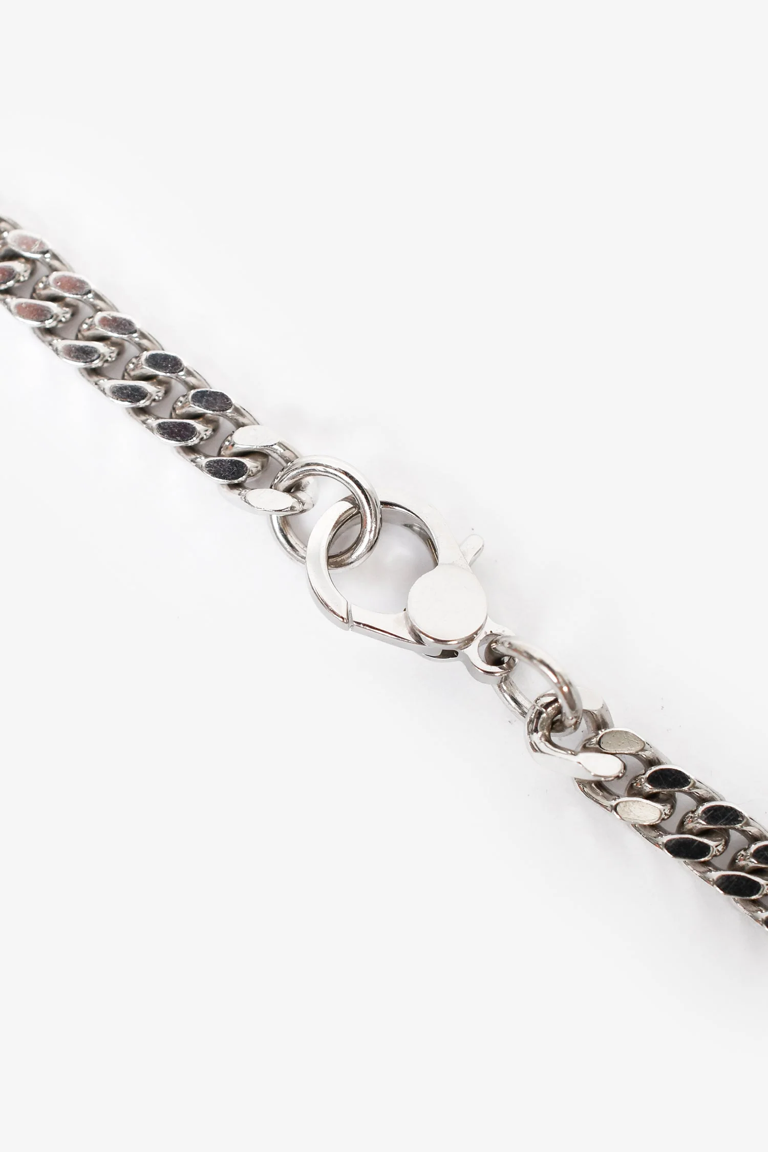 Hermès 18K White Gold/Diamond Etriviere Gourmette 0.18ct Bracelet - Image 3
