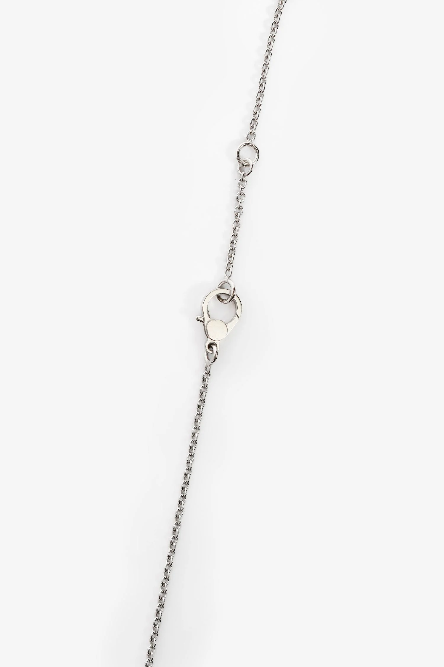 Hermès 18K White Gold Diamond Set Finesse Pendant Necklace - Image 3