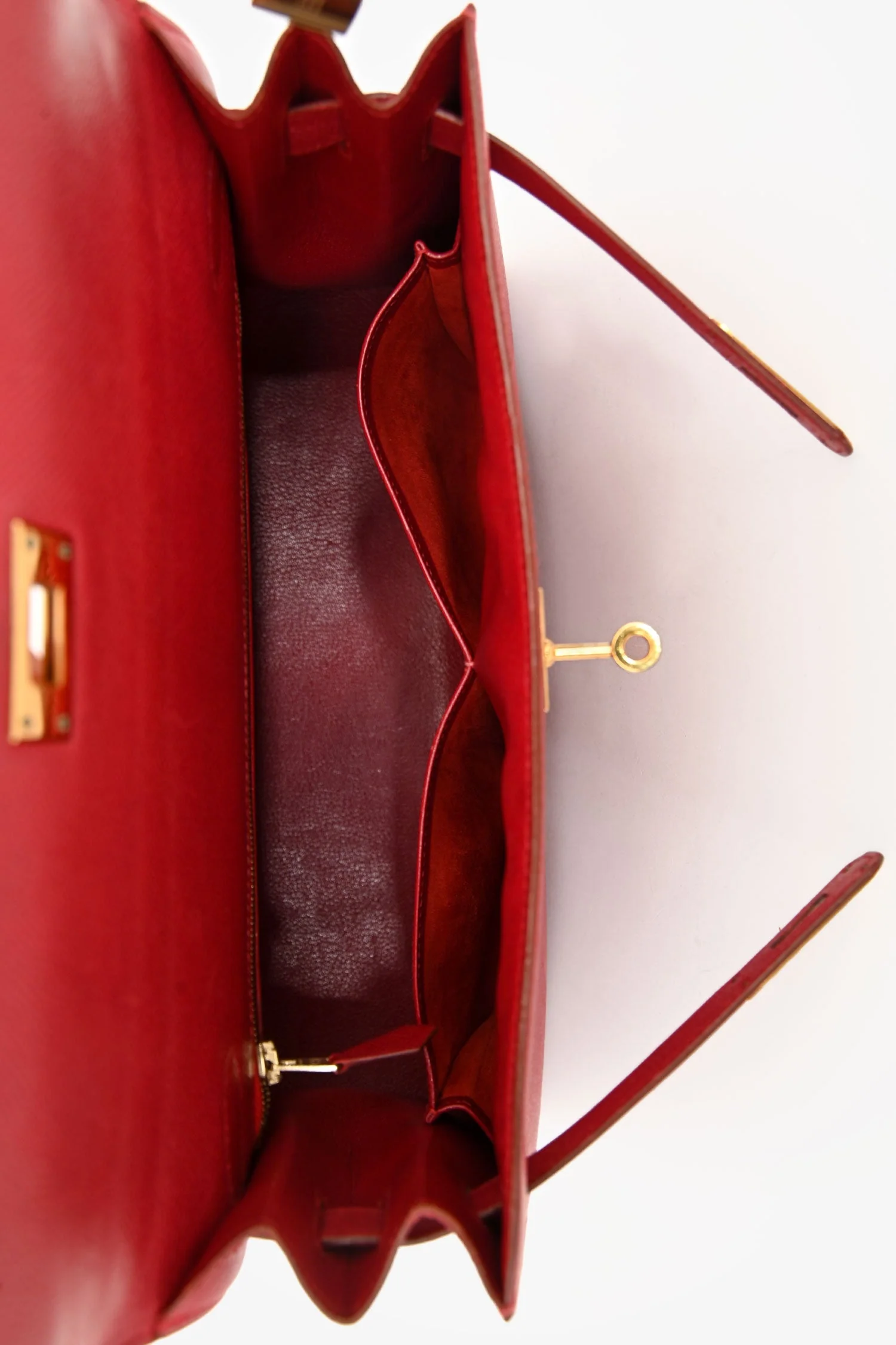 Hermès 1994 Red Epsom Kelly 32 GHW with Strap - Image 6