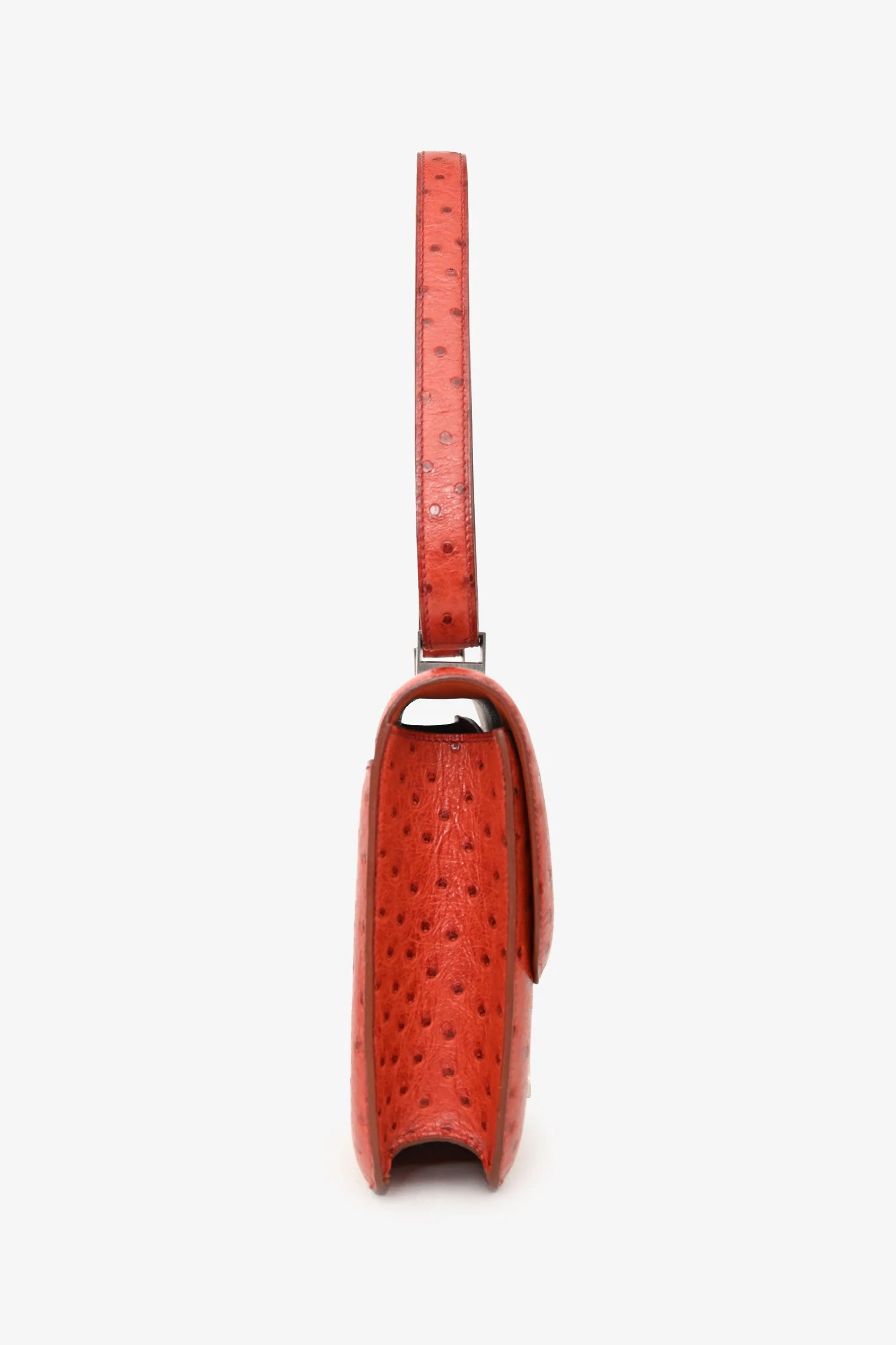 Hermès 1999 Orange Ostrich Constance 23 - Image 3