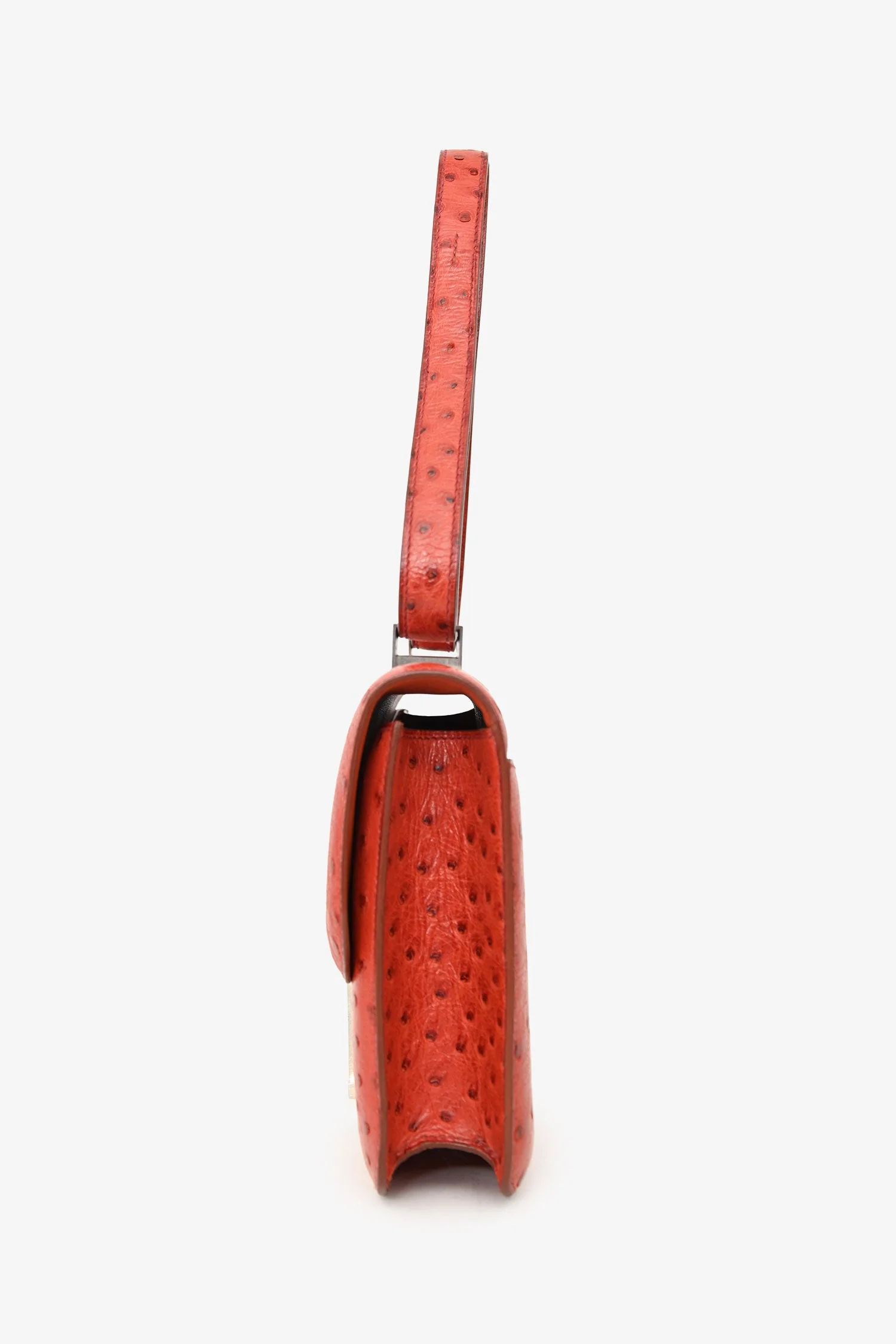 Hermès 1999 Orange Ostrich Constance 23 - Image 4