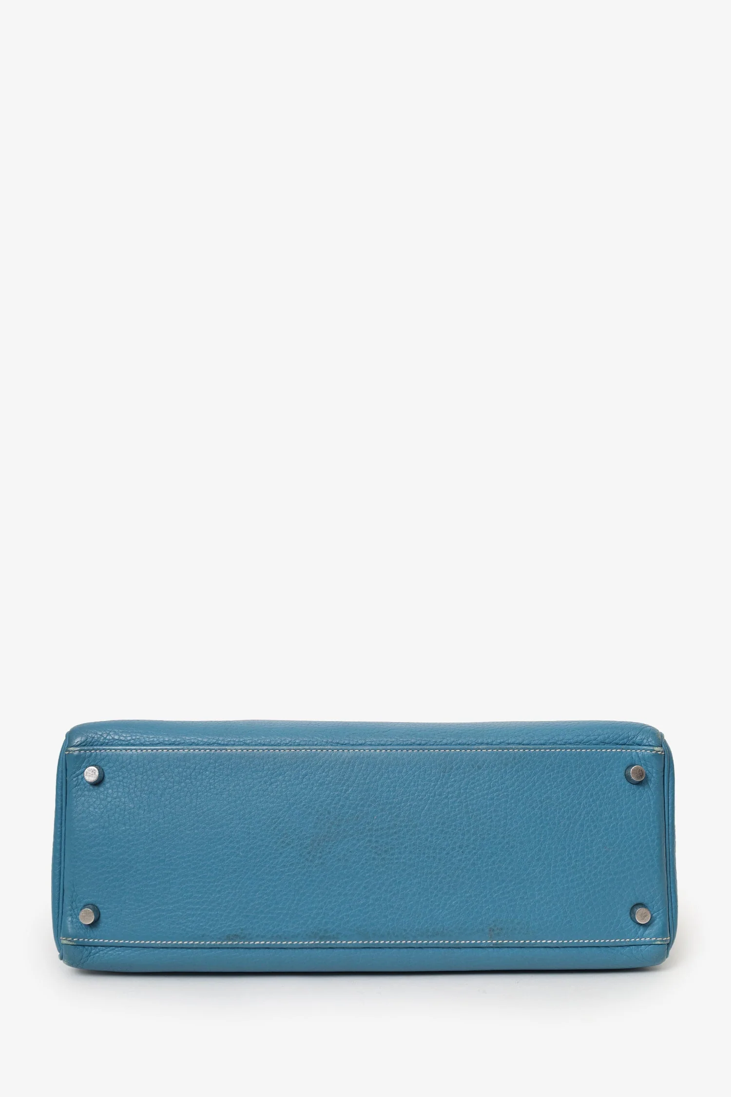 Hermès 2006 Blue Jean Leather Kelly 35 - Image 5