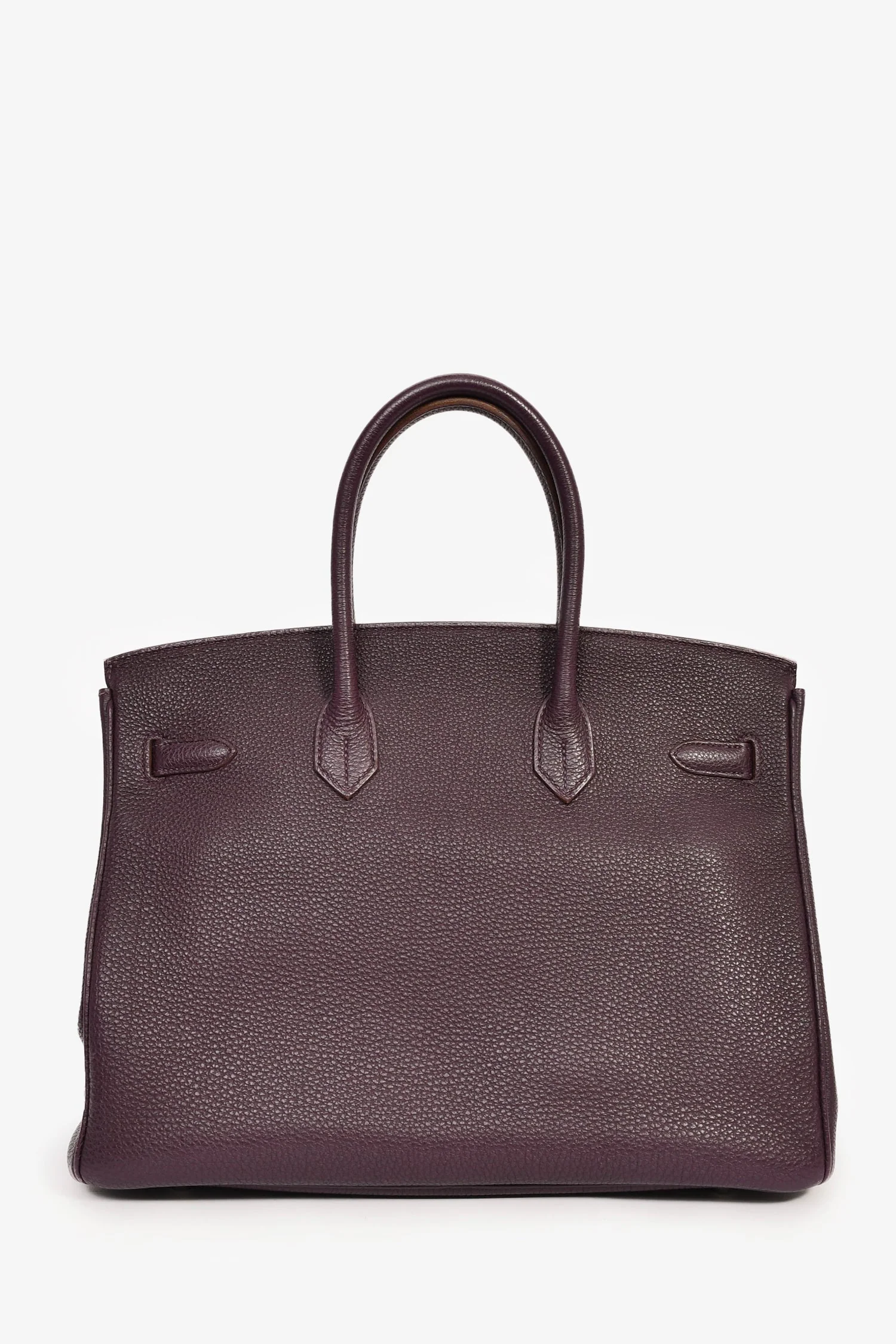 Hermes 2008 Raisin Clemence Leather Birkin 35 - Image 2