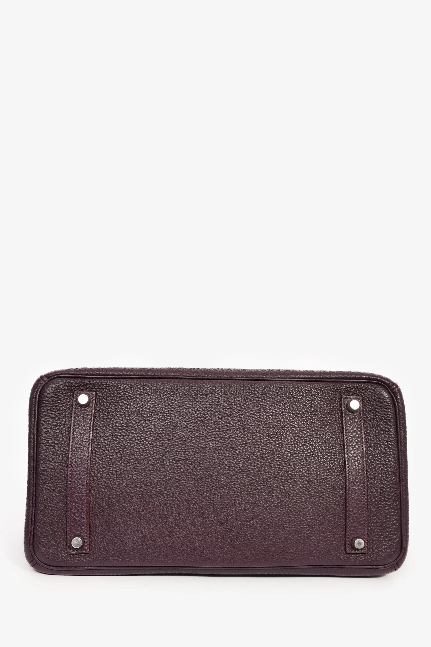 Hermes 2008 Raisin Clemence Leather Birkin 35 - Image 5