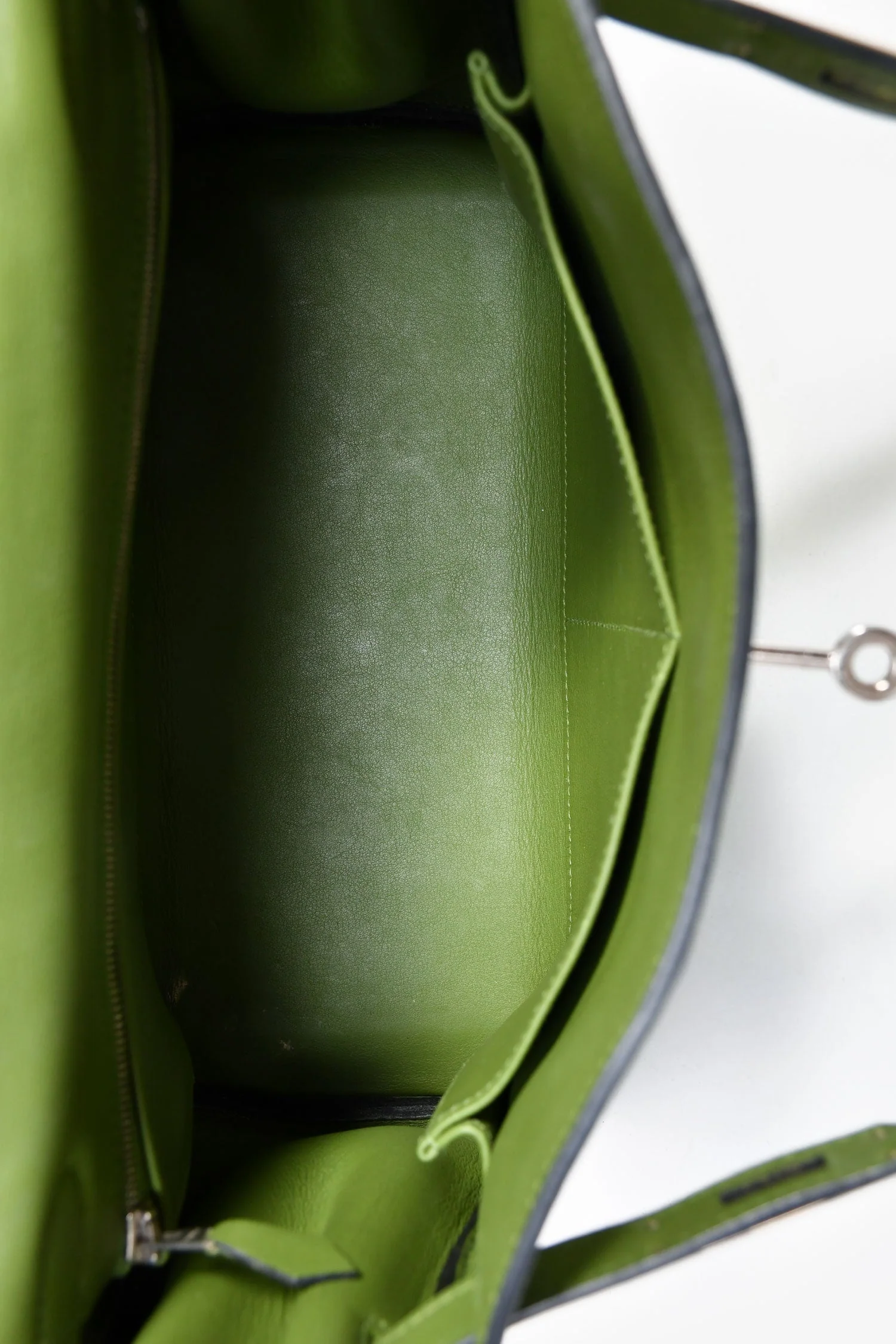 Hermès 2009 Green Pelouse Swift Leather Retourne Kelly 28 - Image 6