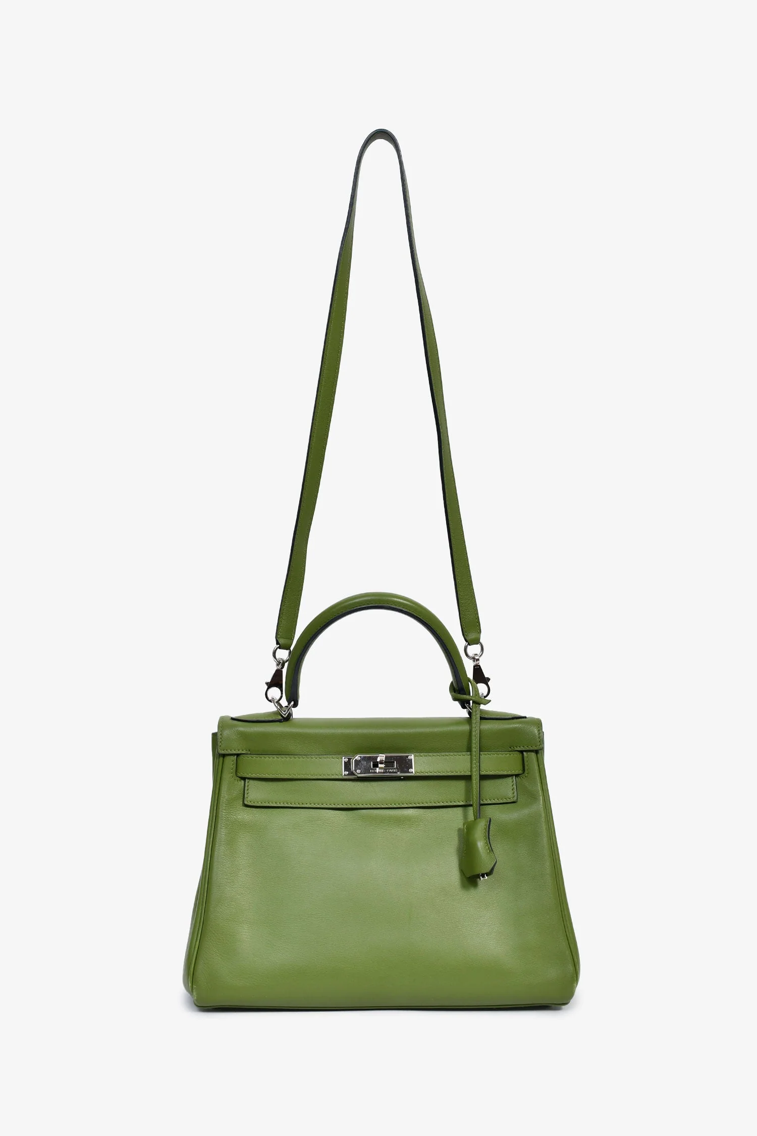 Hermès 2009 Green Pelouse Swift Leather Retourne Kelly 28 - Image 7
