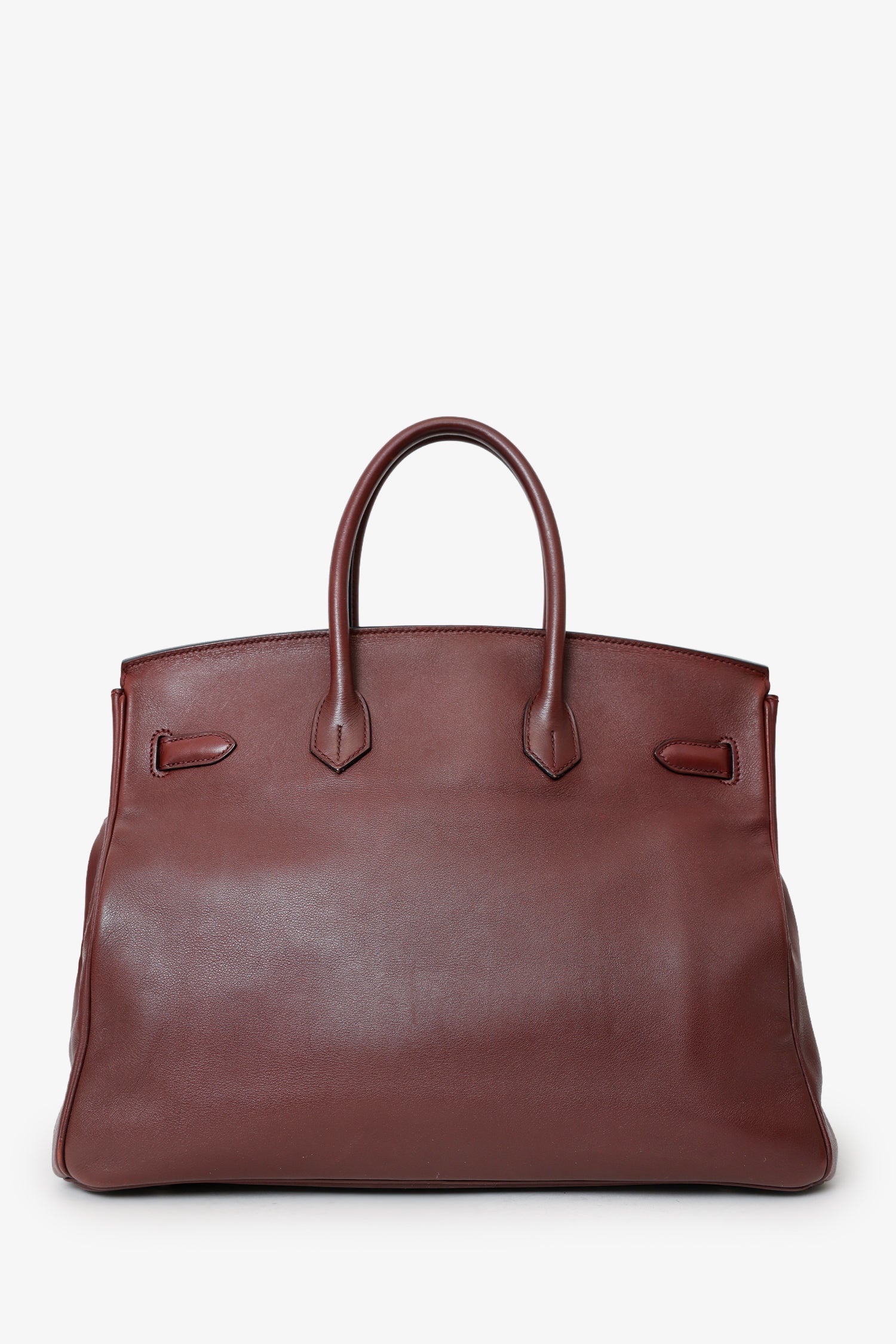Hermès 2009 Prune Purple Swift Leather Birkin 35 PHW - Image 2