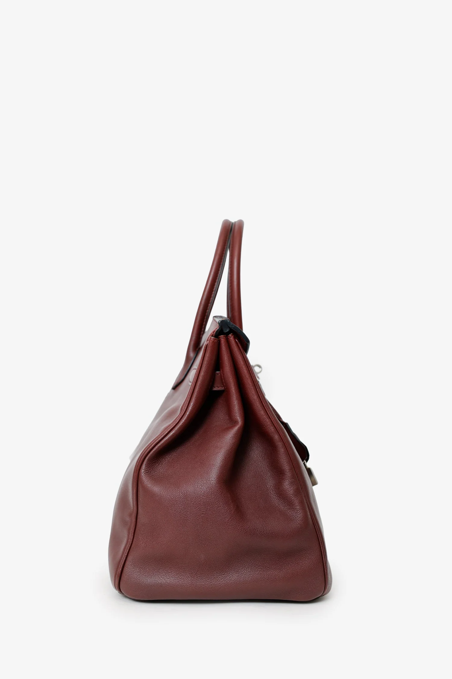 Hermès 2009 Prune Purple Swift Leather Birkin 35 PHW - Image 3