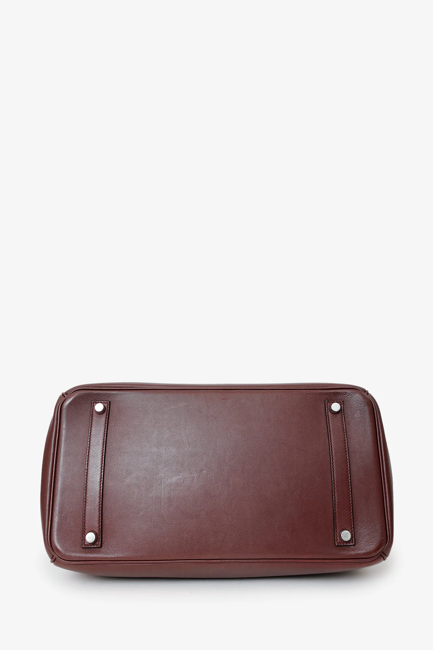 Hermès 2009 Prune Purple Swift Leather Birkin 35 PHW - Image 5