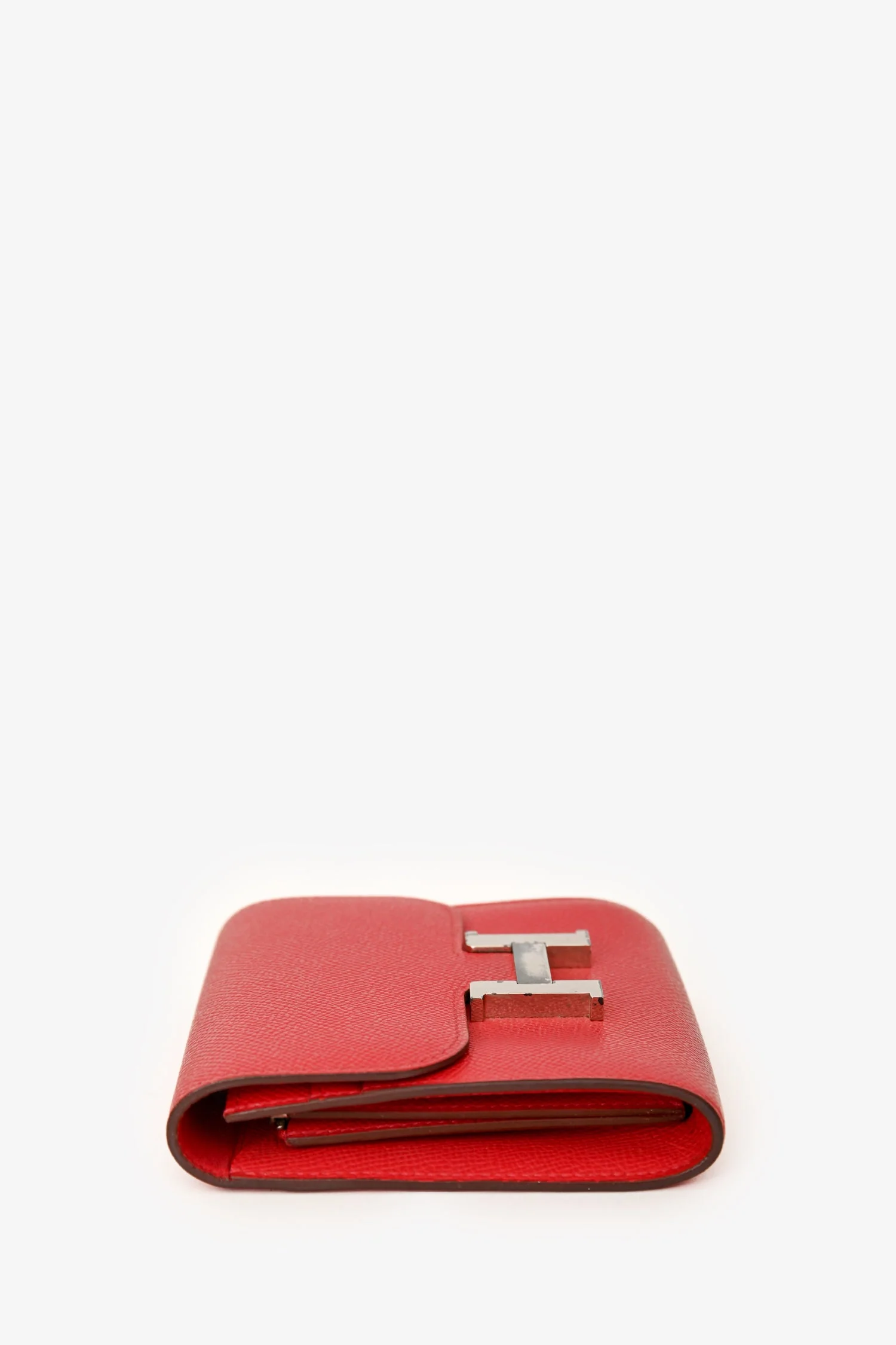 Hermès 2010 Red Epsom Leather Compact Constance Wallet - Image 2