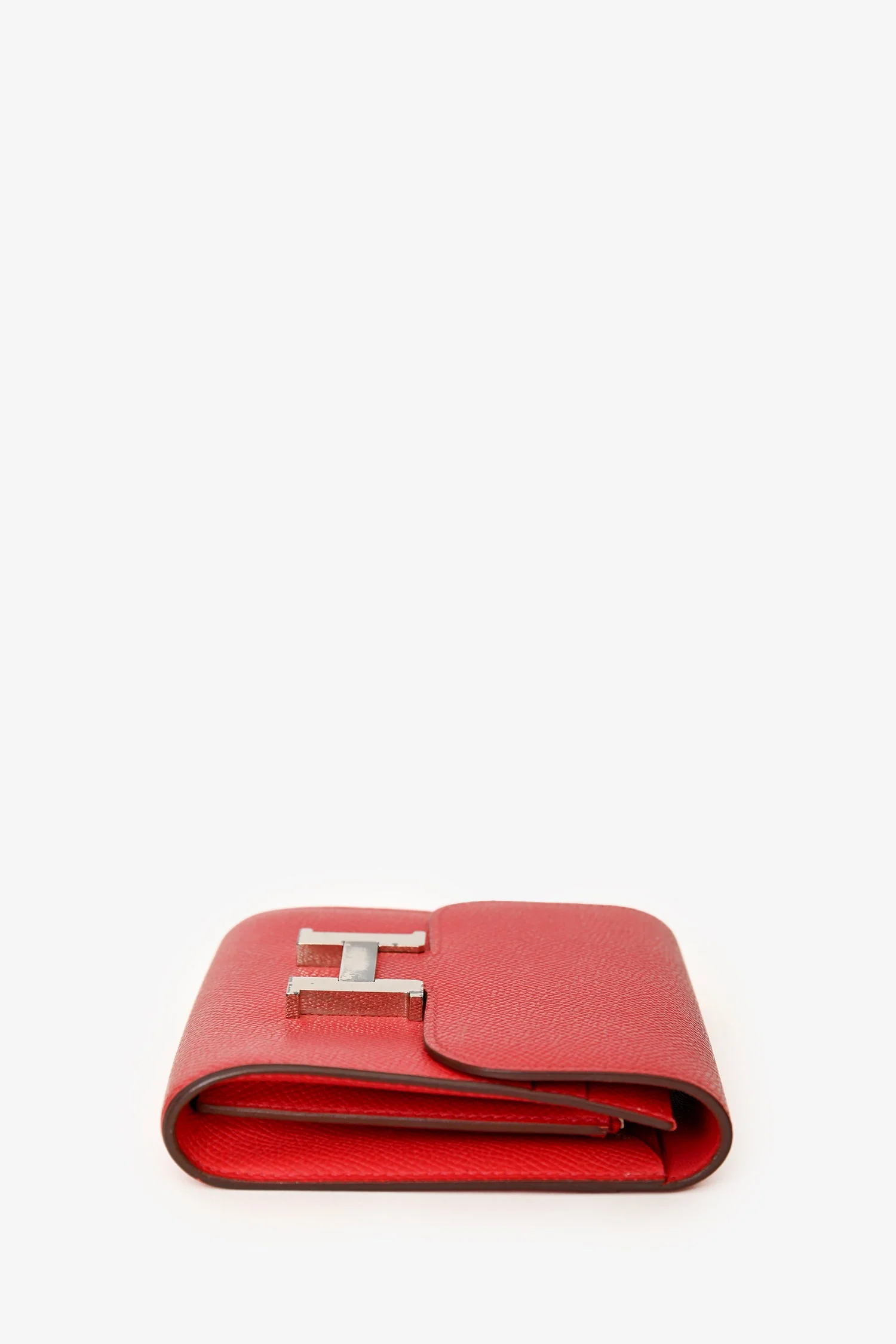 Hermès 2010 Red Epsom Leather Compact Constance Wallet - Image 4
