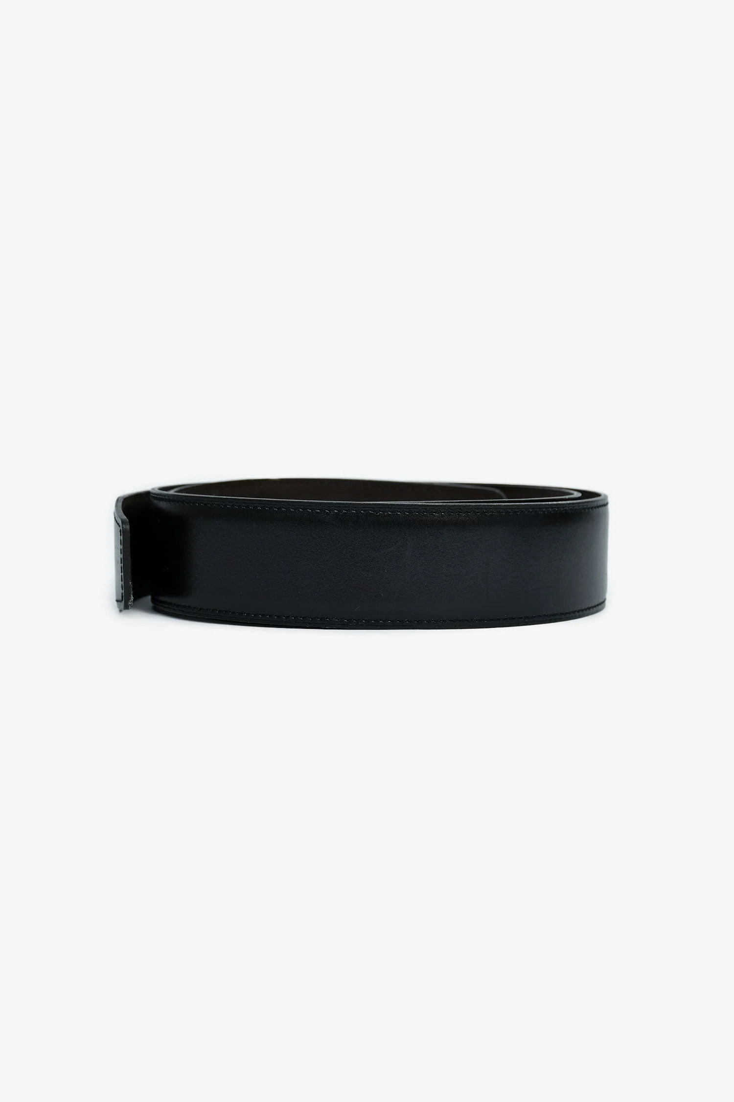 Hermes 2011 Black/Brown Reversible Belt Size 100 (No Buckle) - Image 3