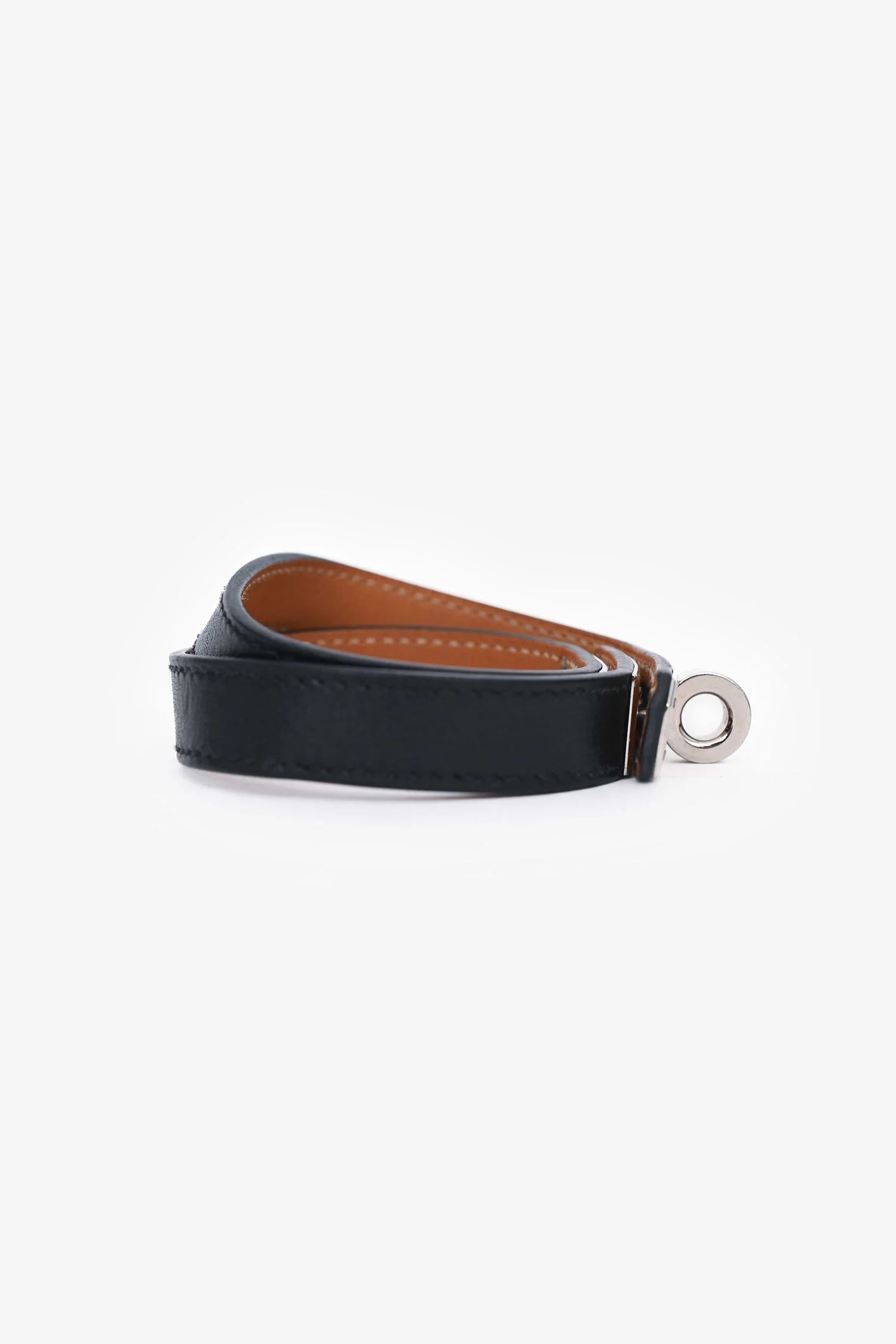 Hermès 2012 Black Leather Kelly Double Tour Bracelet - Image 2