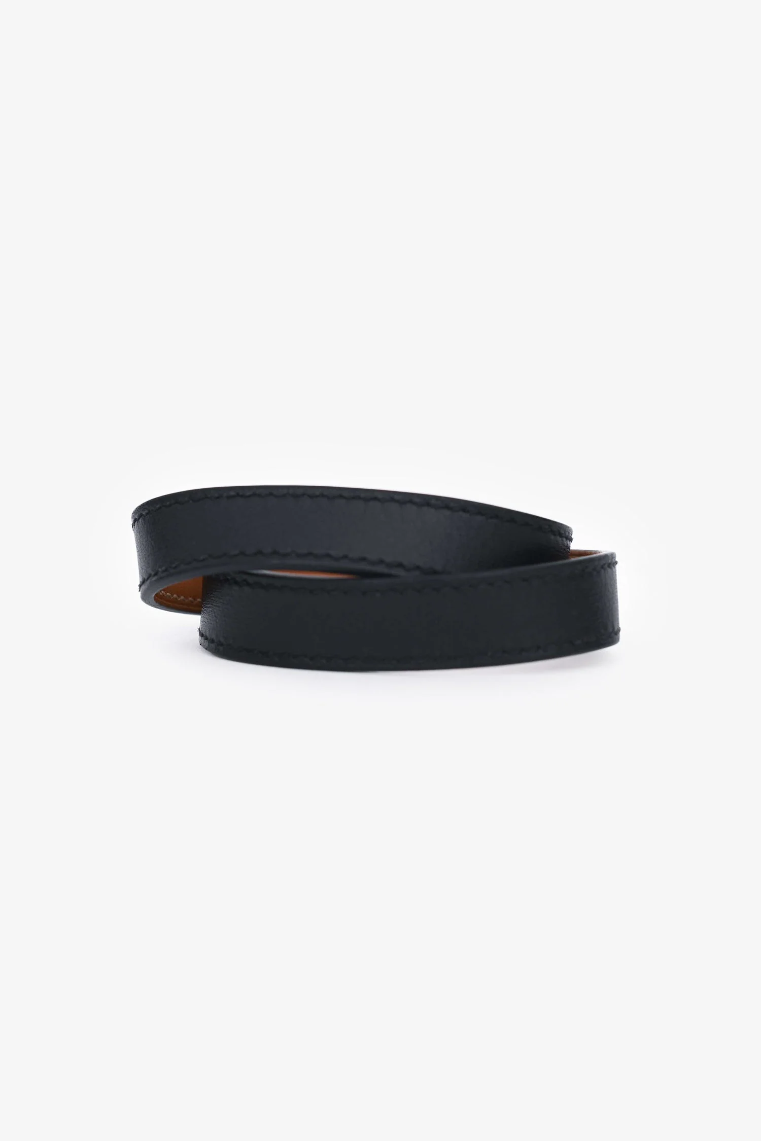 Hermès 2012 Black Leather Kelly Double Tour Bracelet - Image 3