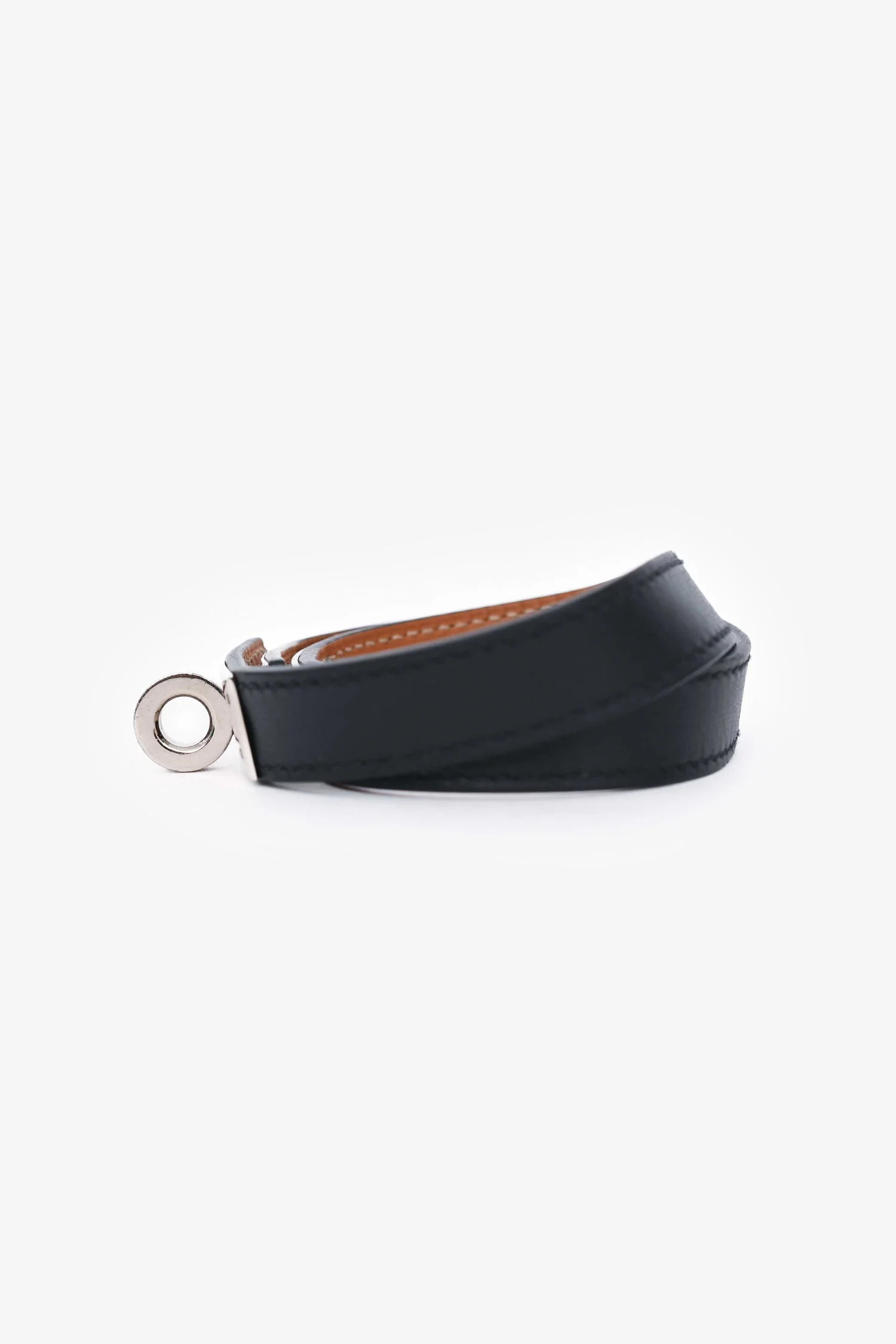 Hermès 2012 Black Leather Kelly Double Tour Bracelet - Image 4