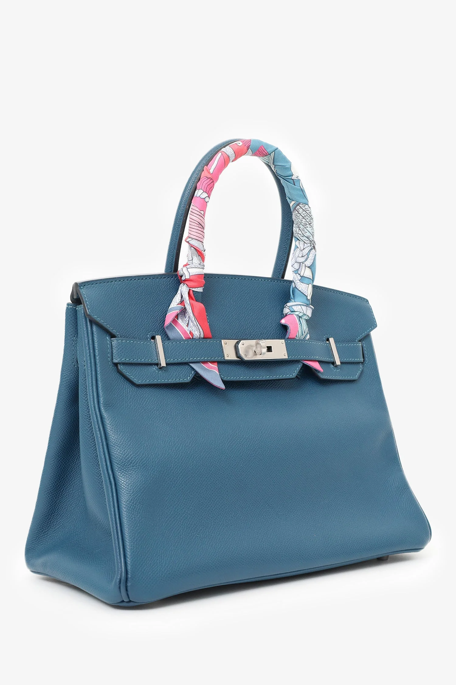 Hermes 2013 1P Colvert (Navy) Epsom Leather Birkin 30 with SHW - Image 3