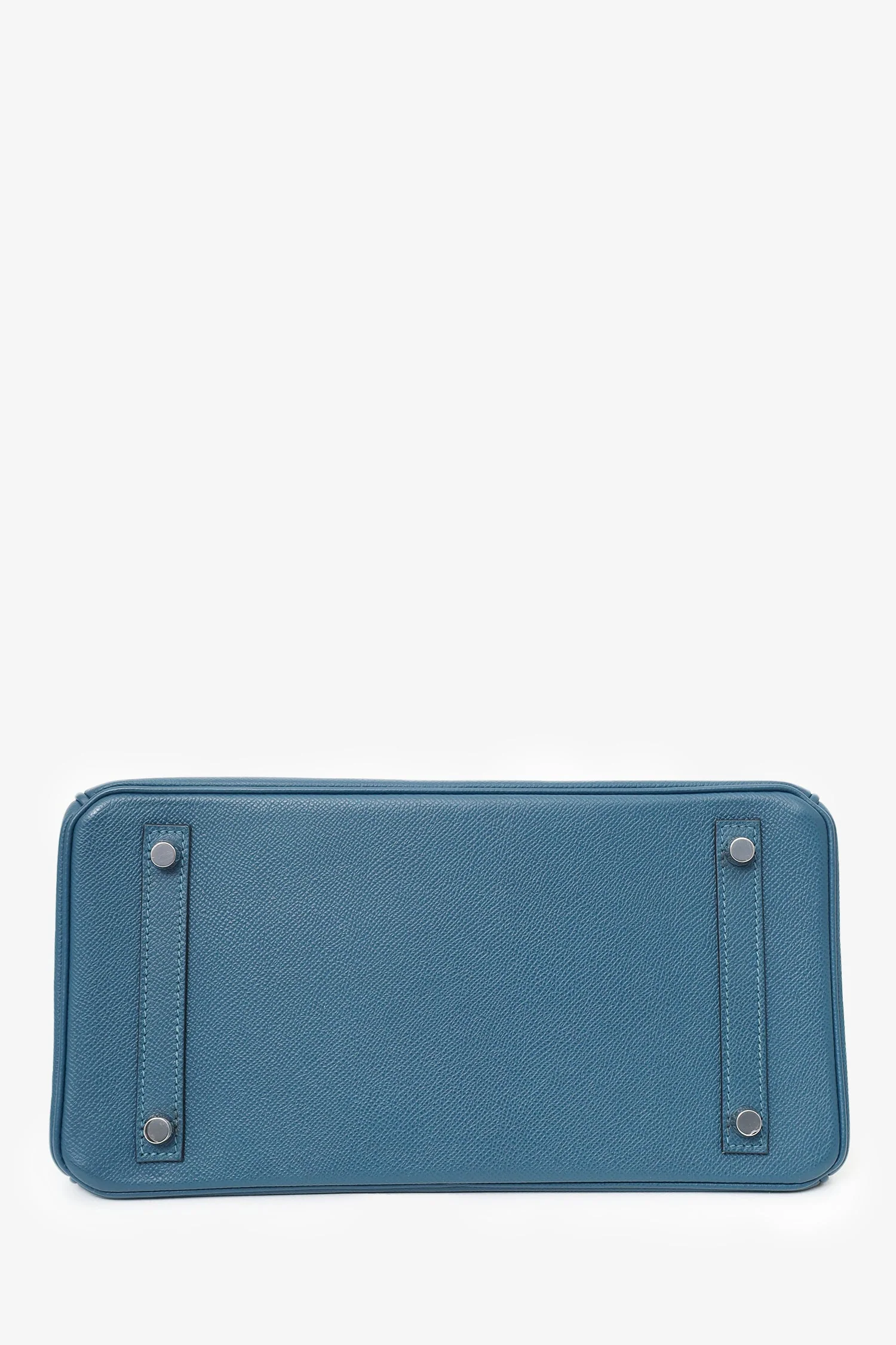 Hermes 2013 1P Colvert (Navy) Epsom Leather Birkin 30 with SHW - Image 7