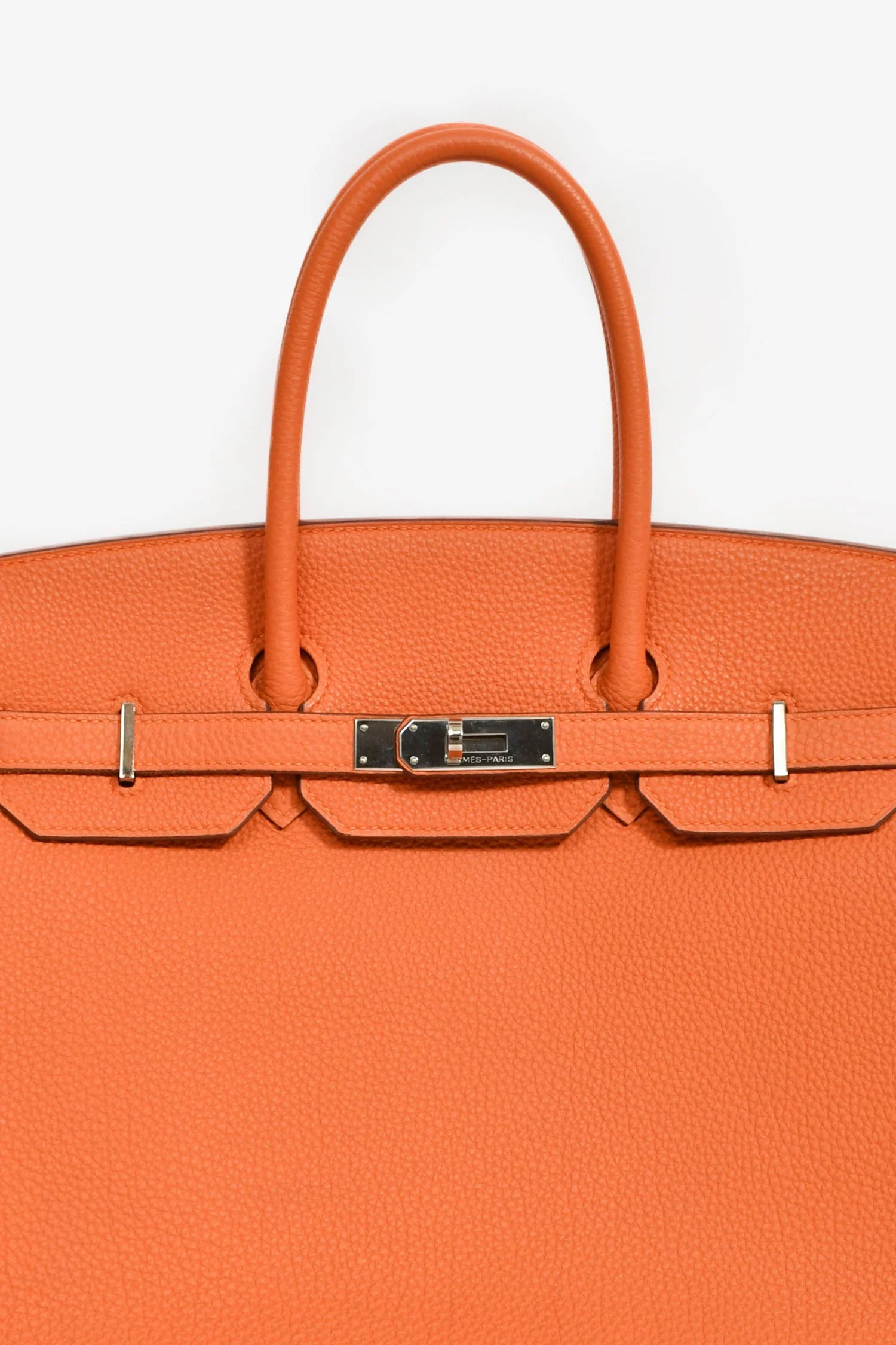 Hermès 2013 Orange Togo Leather Birkin 35 - Image 6