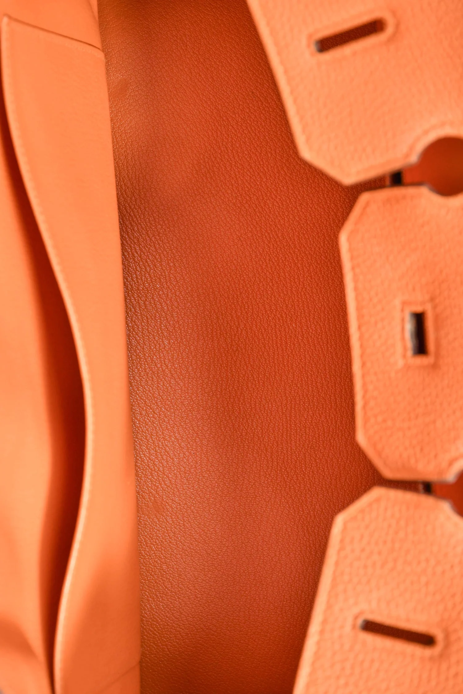 Hermès 2013 Orange Togo Leather Birkin 35 - Image 7