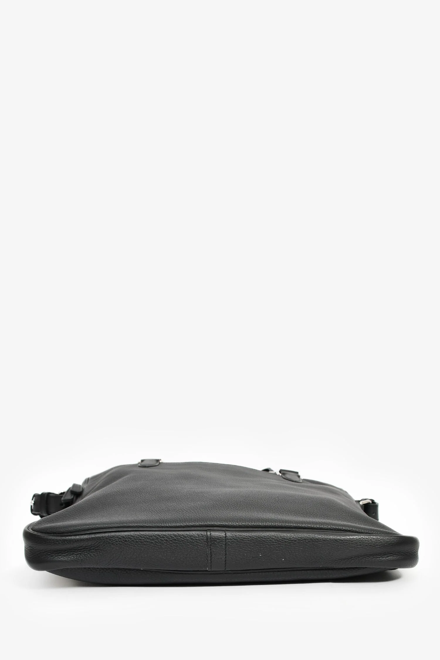 Hermes 2014 Black Evergrain Leather 'Hebdo' Messenger Bag - Image 5