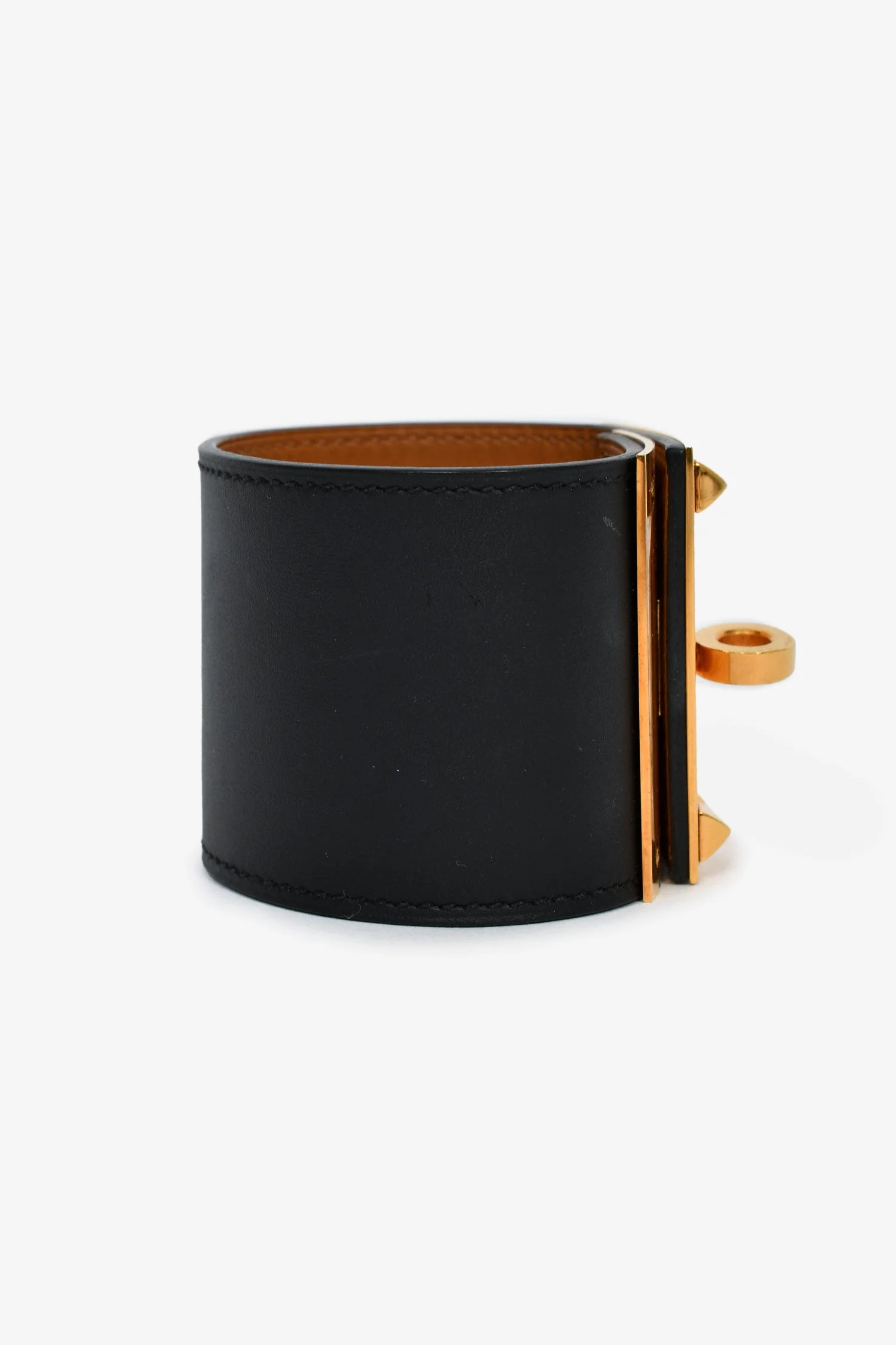 Hermès 2014 Black Swift Leather Collier de Chien Bracelet - Image 2