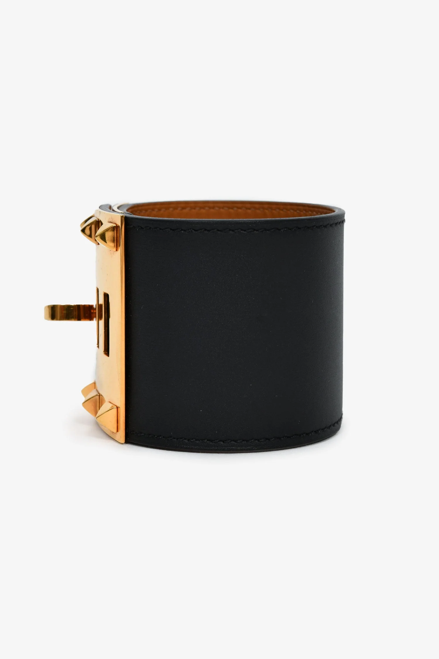 Hermès 2014 Black Swift Leather Collier de Chien Bracelet - Image 4