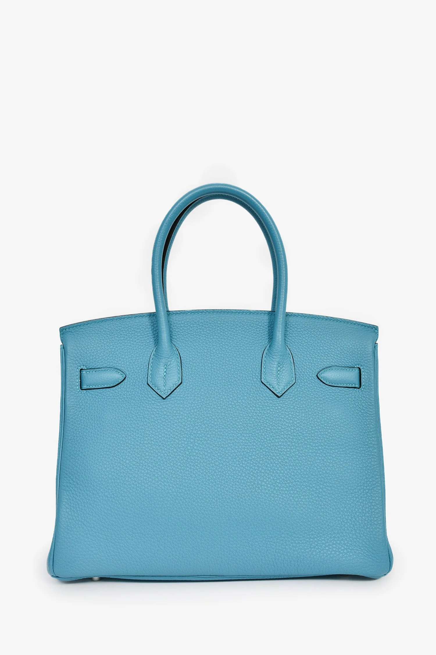 Hermès 2014 Bleu Colvert Togo Leather Retourne Birkin 30 PHW - Image 2