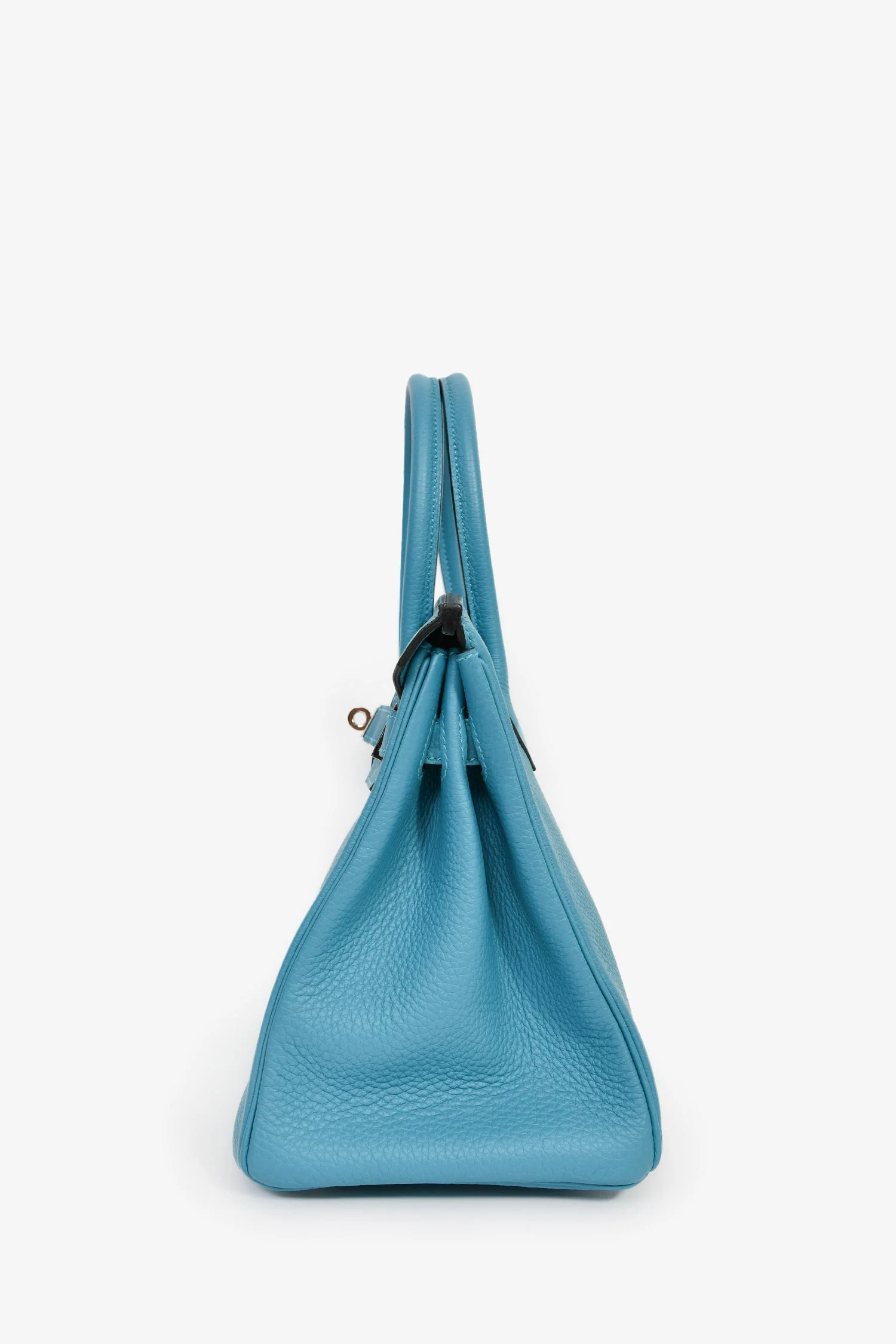 Hermès 2014 Bleu Colvert Togo Leather Retourne Birkin 30 PHW - Image 4