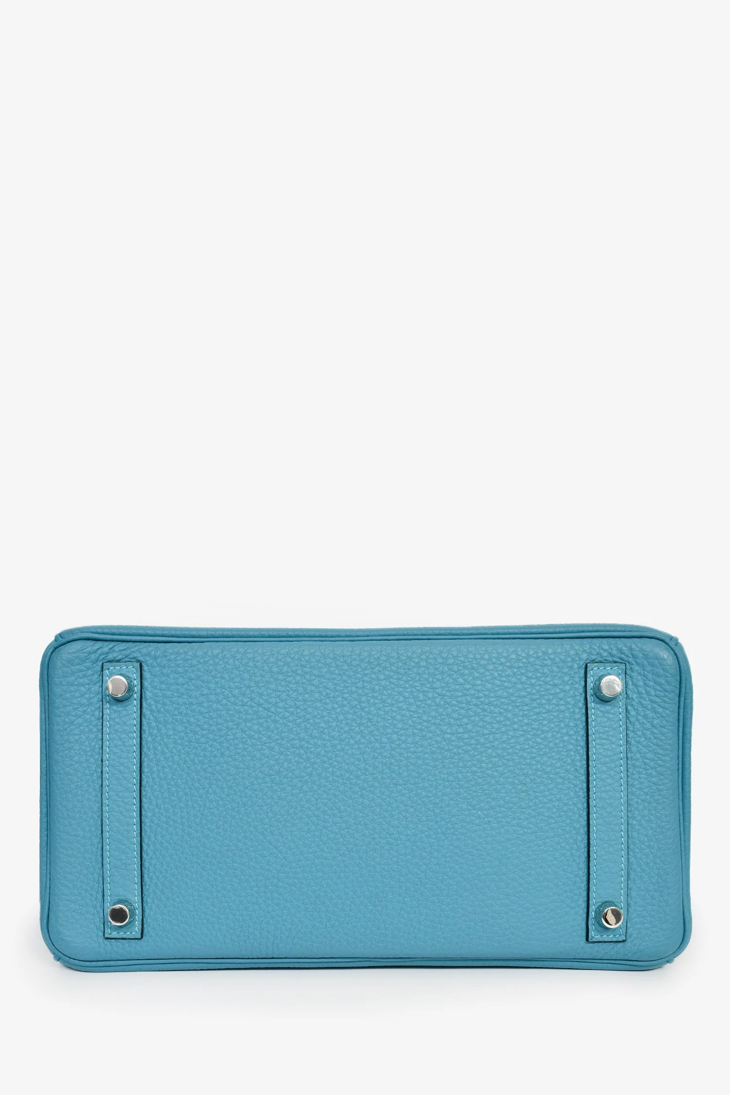 Hermès 2014 Bleu Colvert Togo Leather Retourne Birkin 30 PHW - Image 5