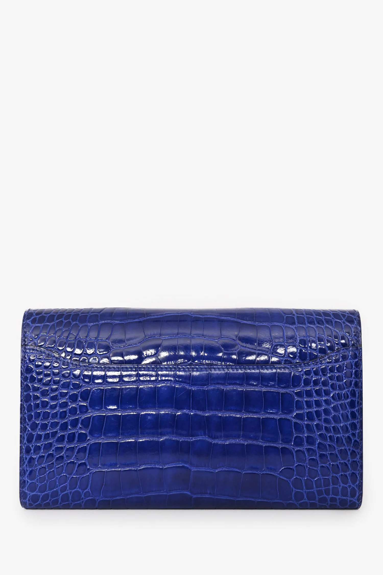 Hermès 2014 Blue Alligator Constance Wallet PHW - Image 2