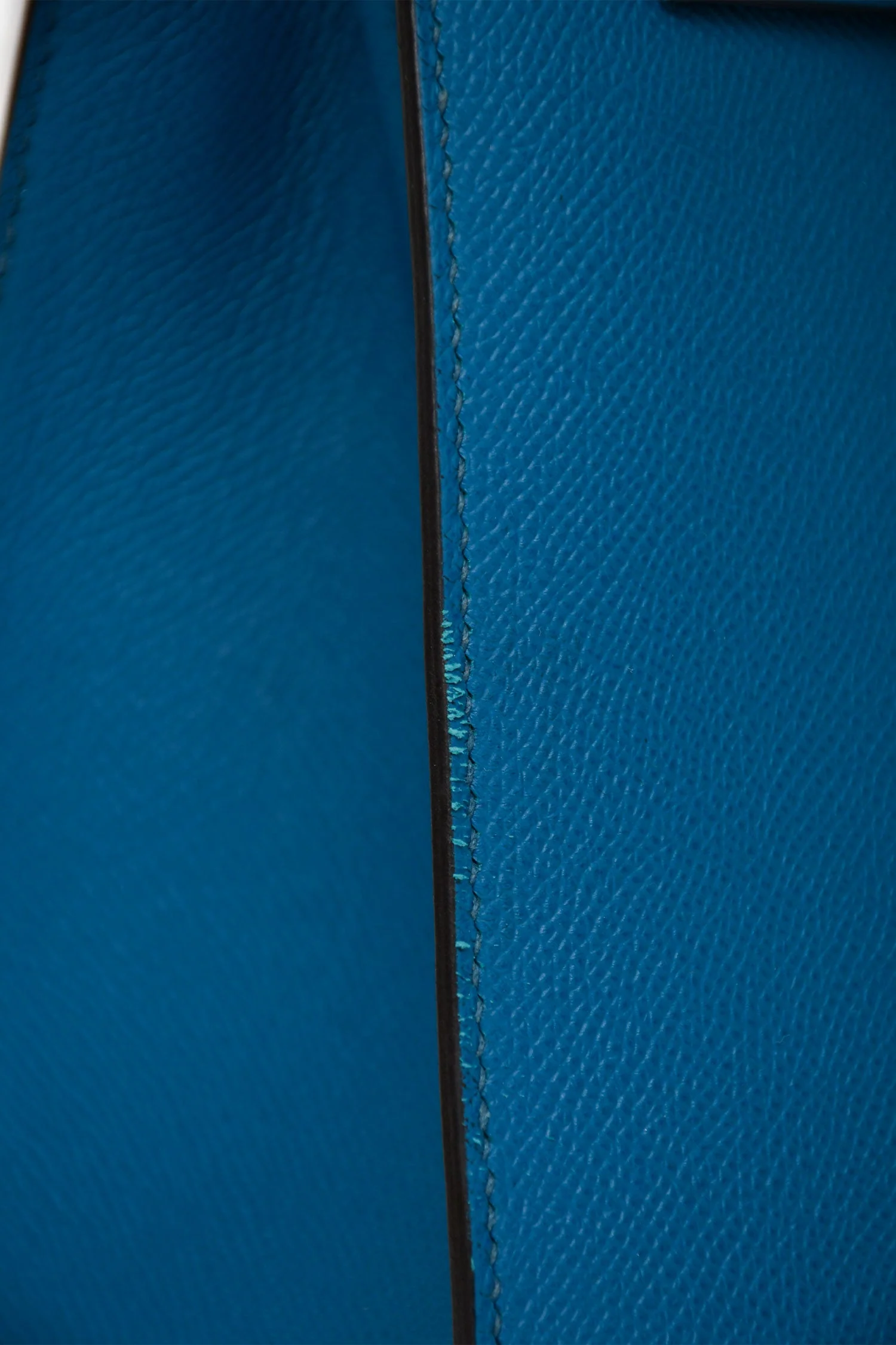 Hermès 2014 Blue Epsom Leather Kelly 28 GHW with Strap (As Is) - Image 6