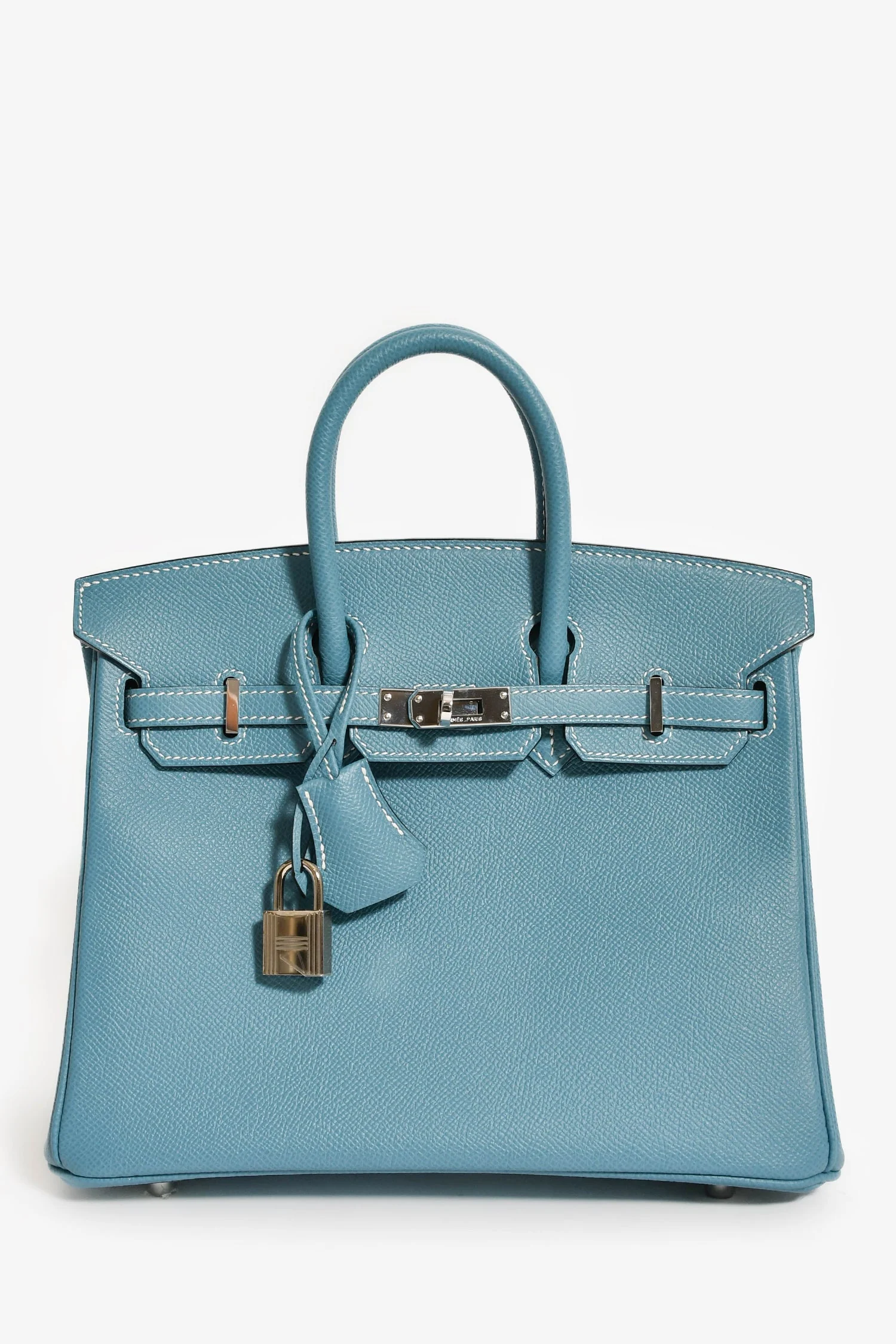 Hermès 2014 Blue Jean Epsom Leather Birkin 25
