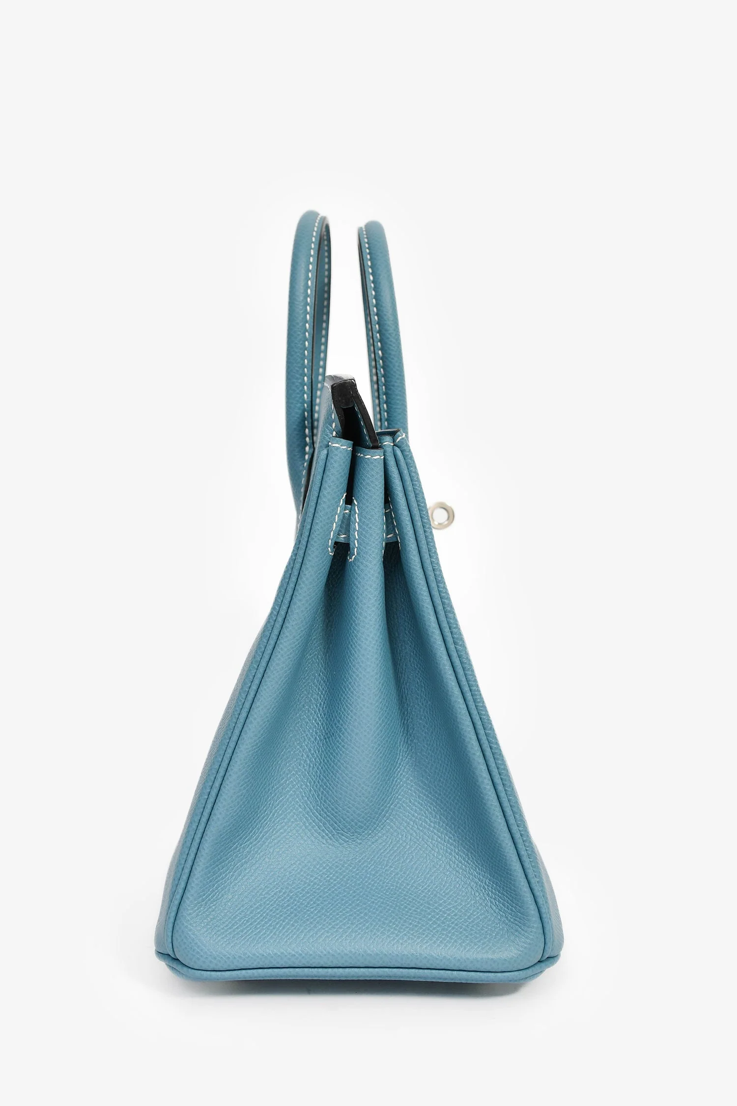 Hermès 2014 Blue Jean Epsom Leather Birkin 25 - Image 3